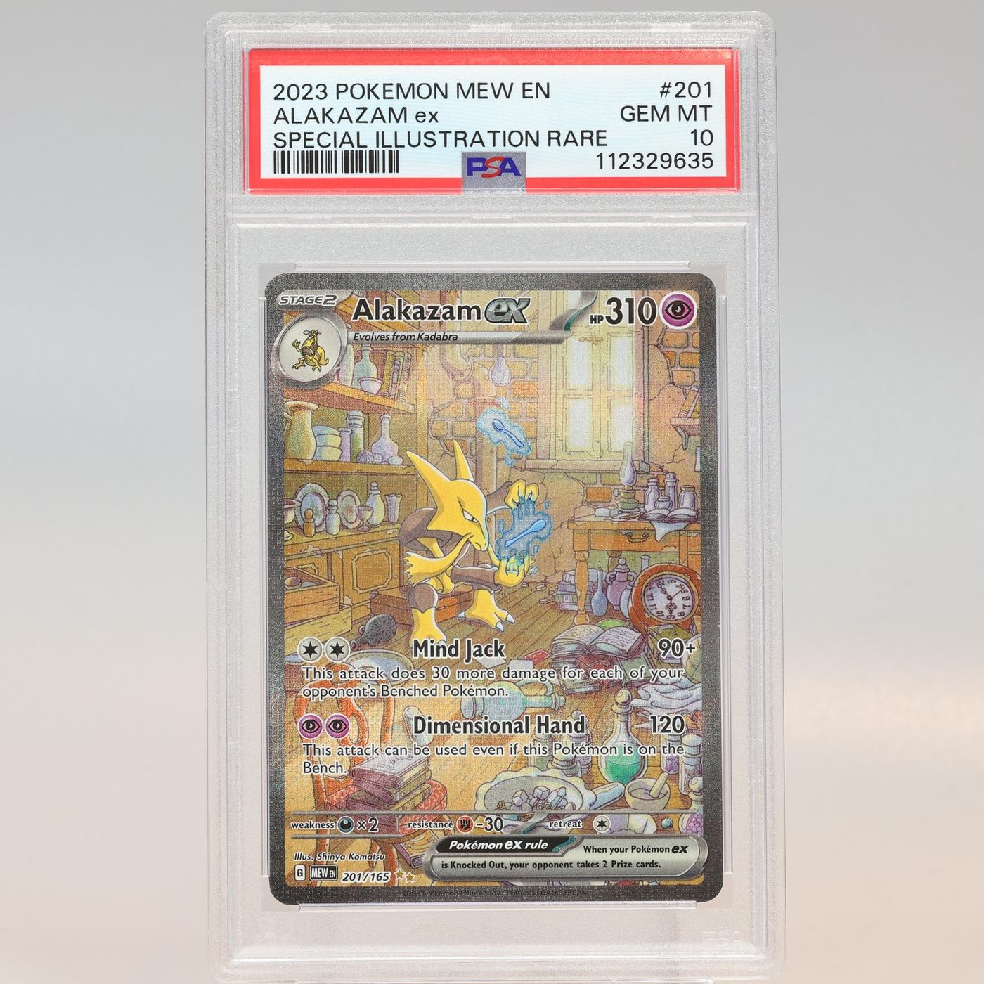 Pokemon TCG Alakazam Ex 201165 151 Special Illustration Rare PSA 10 GEM MT 168441076119 2