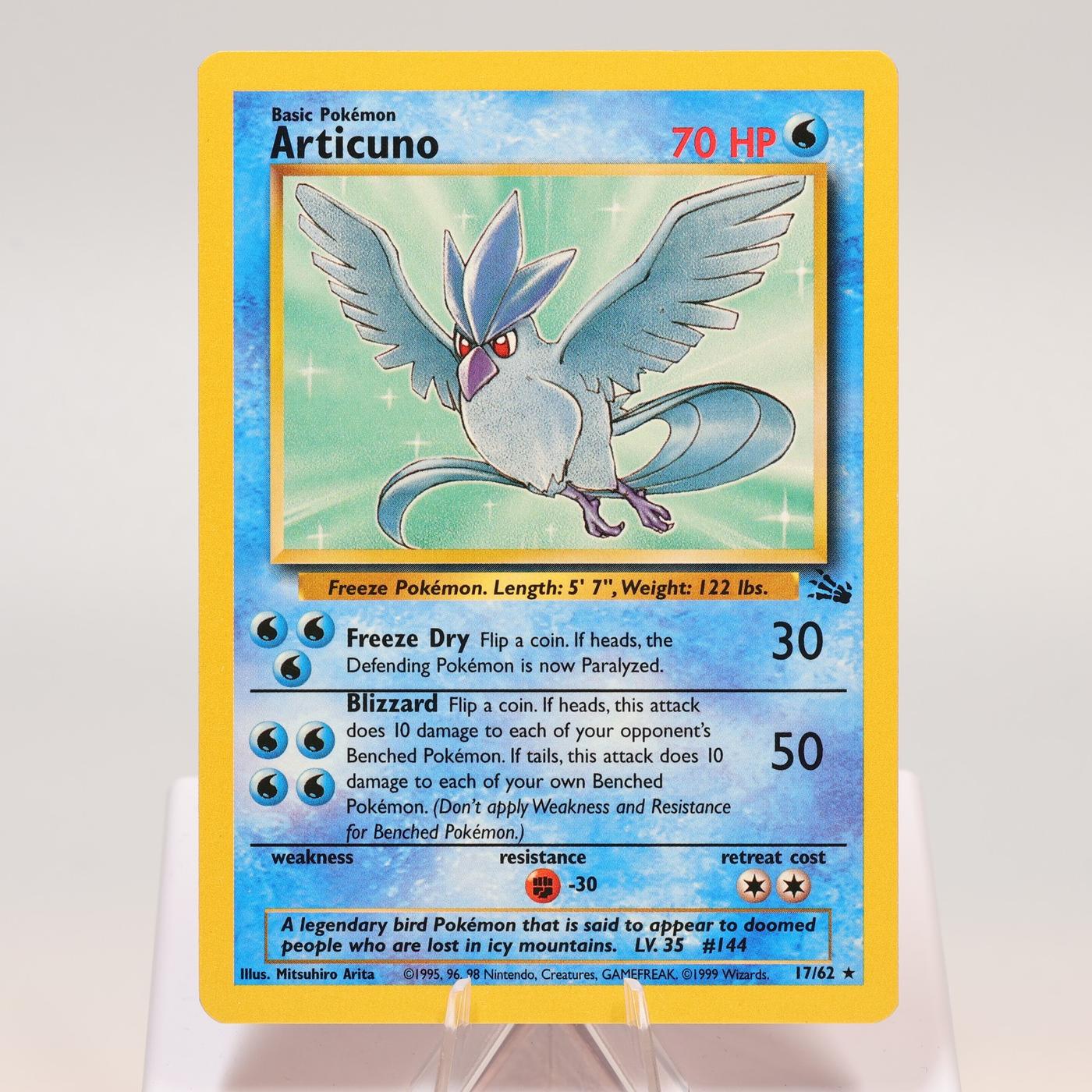 Pokemon TCG Articuno 1762 Fossil Rare WOTC NM 168411843609 2