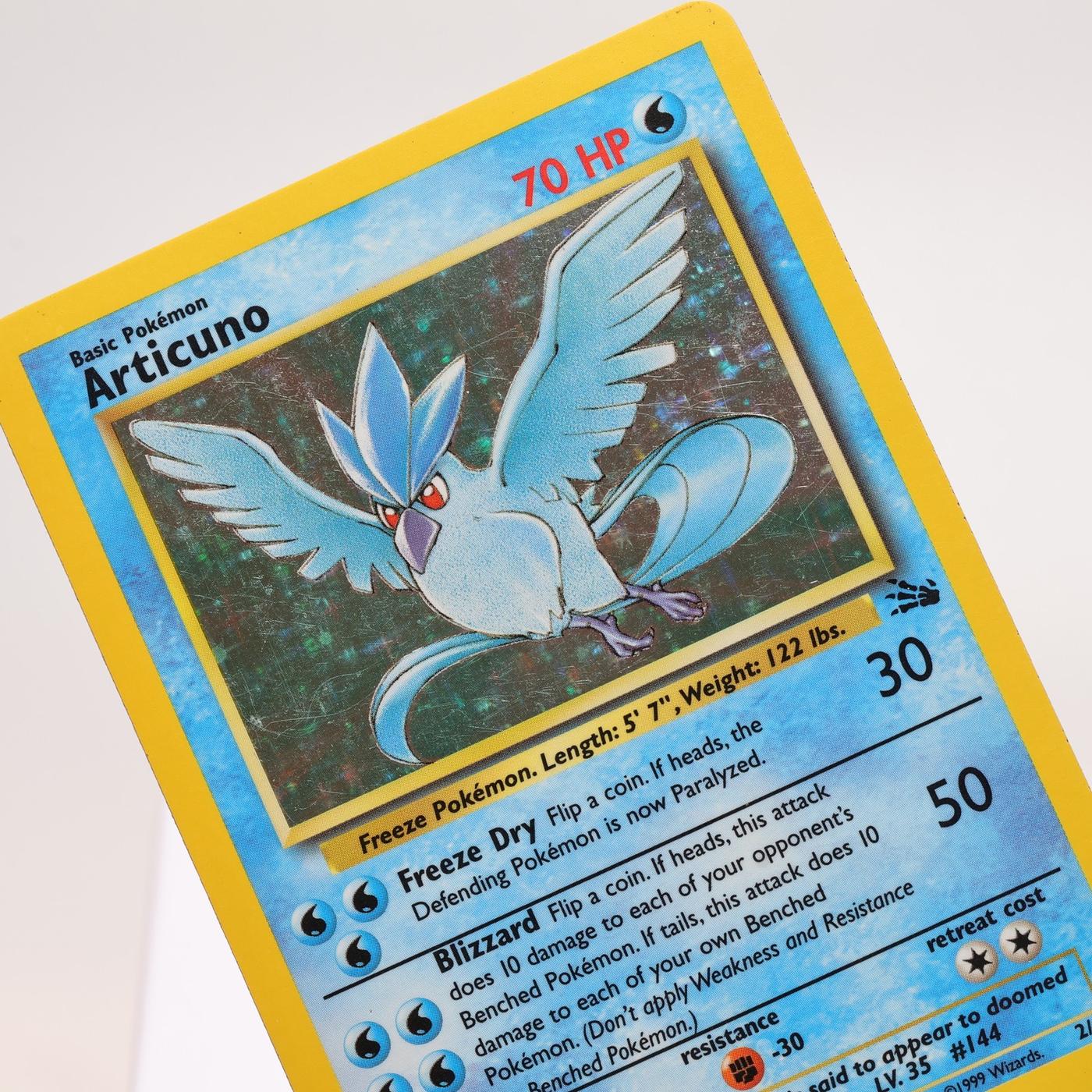 Pokemon TCG Articuno 262 Fossil Holo Rare WOTC MP 168325203349