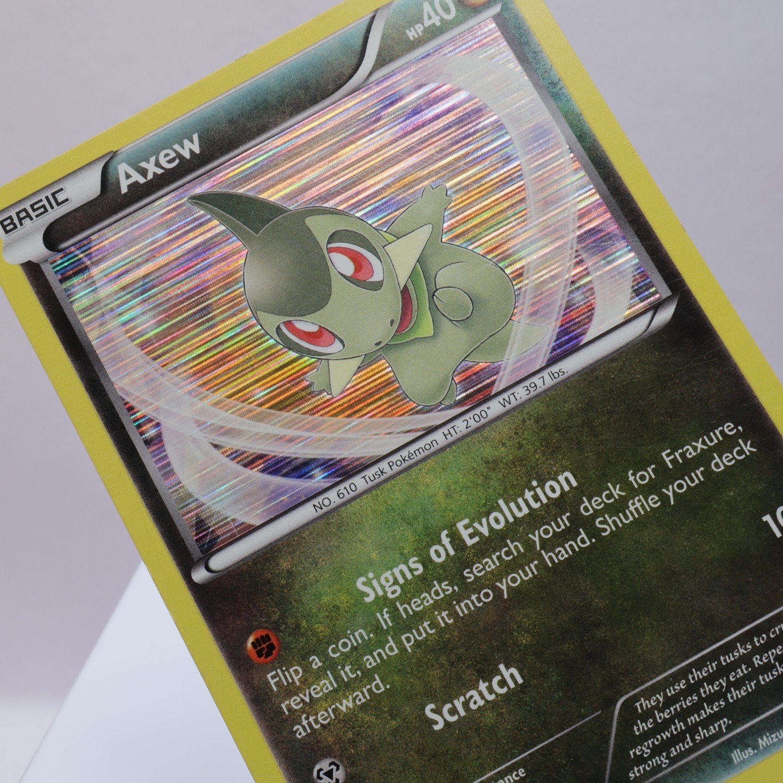 Pokemon TCG – Axew 12/20 Dragon Vault Promo  – LP