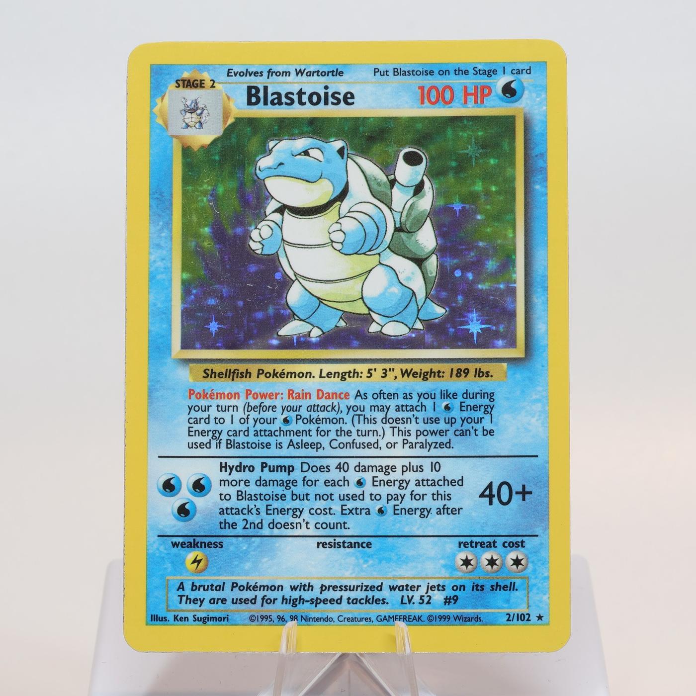 Pokemon TCG Blastoise 2102 Base Set Holo Rare WOTC EXC 168205418429 2