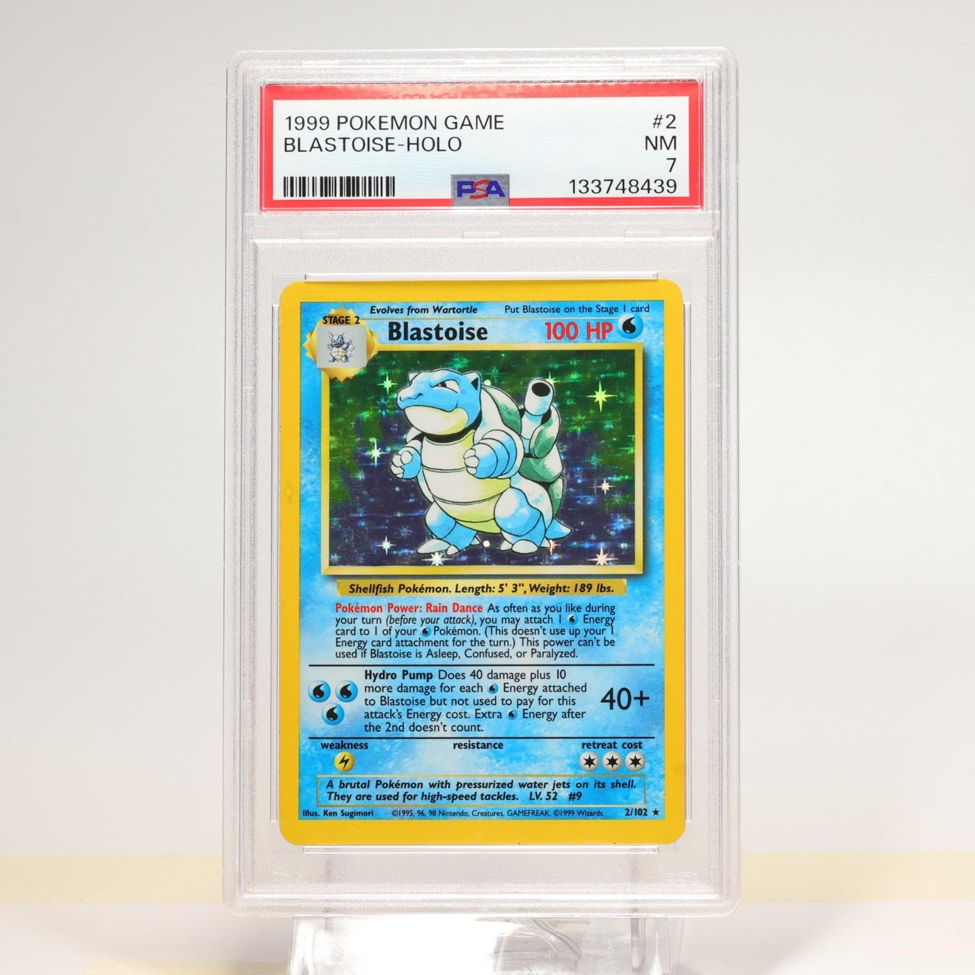 Pokemon TCG Blastoise 2102 Base Set Holo Rare WOTC PSA 7 NM 168276139739 2