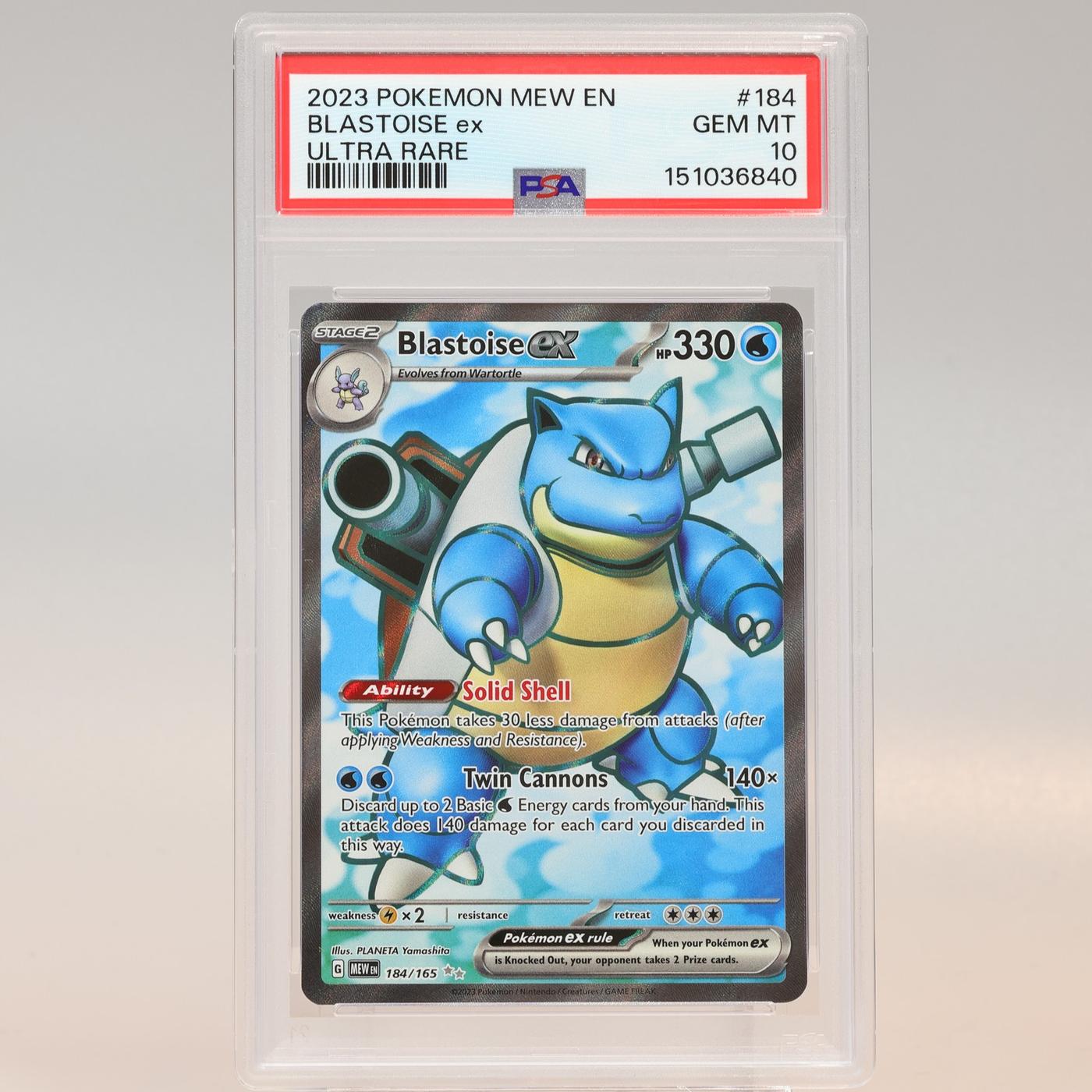 Pokemon TCG Blastoise Ex 184165 151 Ultra Rare PSA 10 GEM MT 168441076139 2