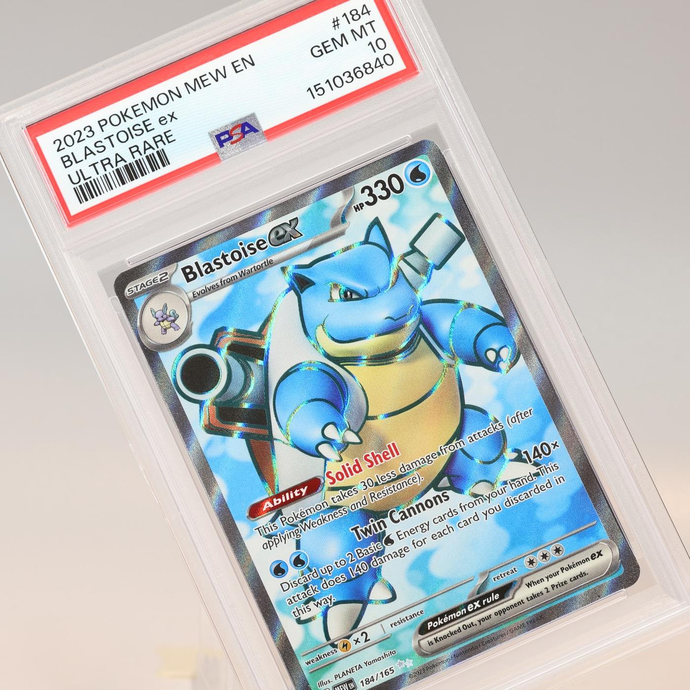 Pokemon TCG Blastoise Ex 184165 151 Ultra Rare PSA 10 GEM MT 168441076139
