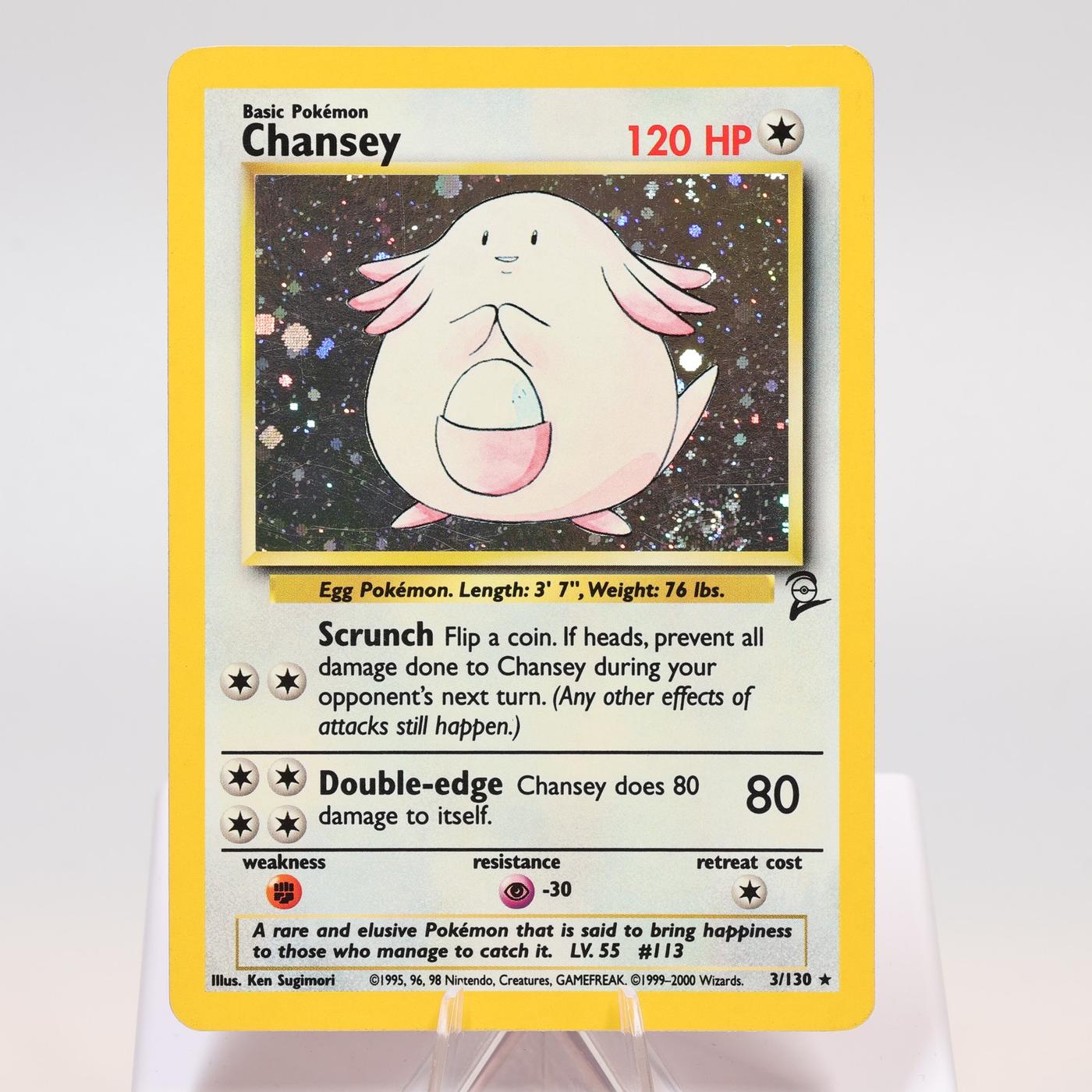 Pokemon TCG Chansey 3130 Base Set 2 Holo Rare WOTC EXC 168411843619 2