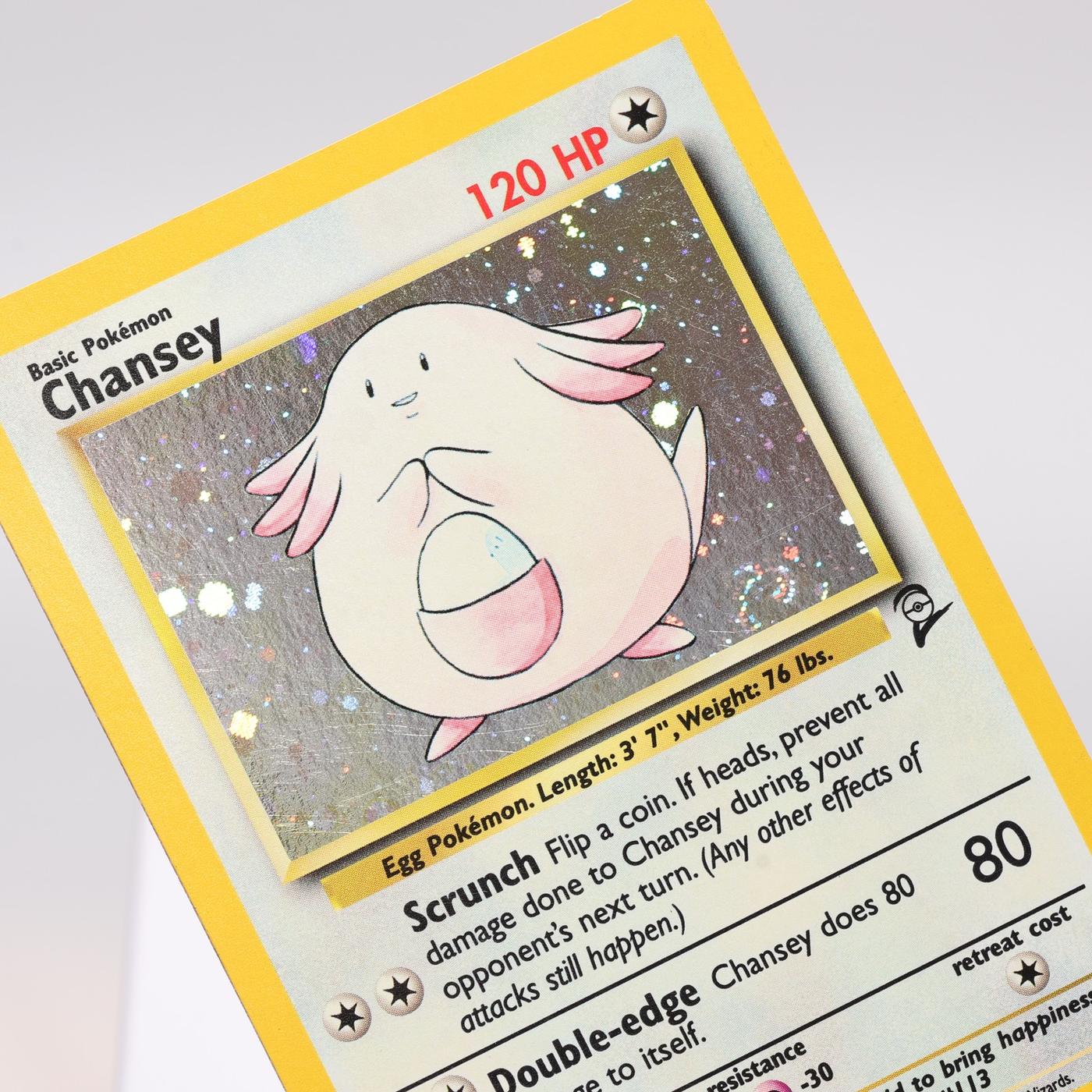 Pokemon TCG – Chansey 3/130 Base Set 2 Holo Rare  WOTC – EXC