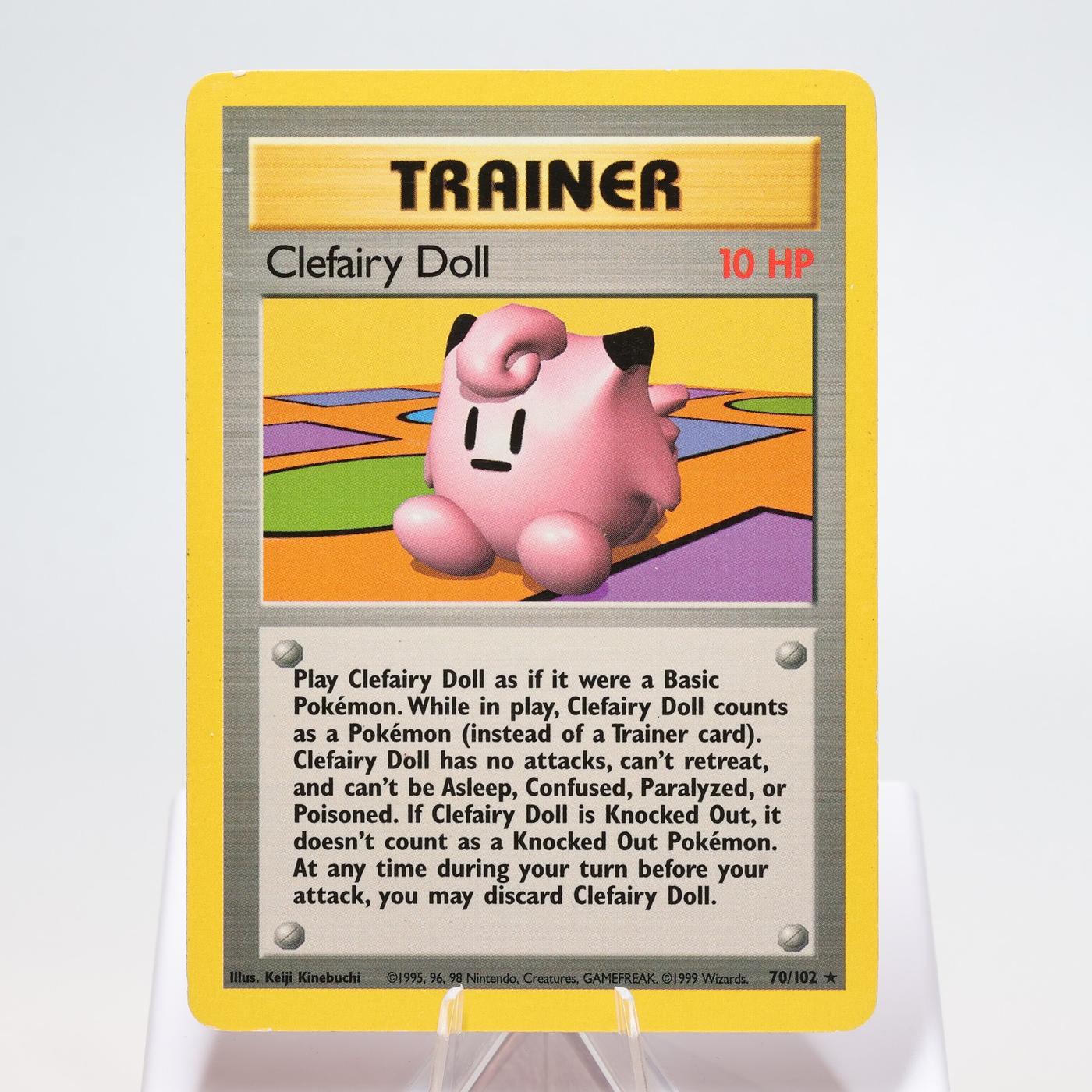Pokemon TCG Clefairy Doll 70102 Base Set Rare WOTC MP 168325203369 2