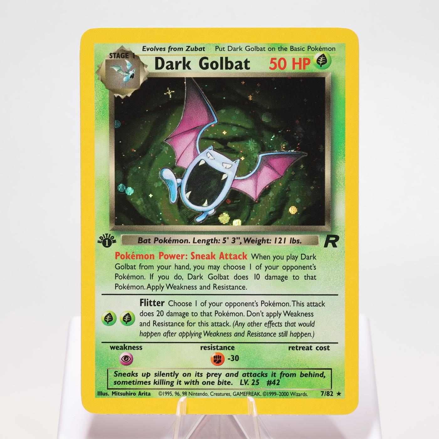 Pokemon TCG Dark Golbat 782 Team Rocket Holo Rare 1st Edition WOTC NM 168327252489 2