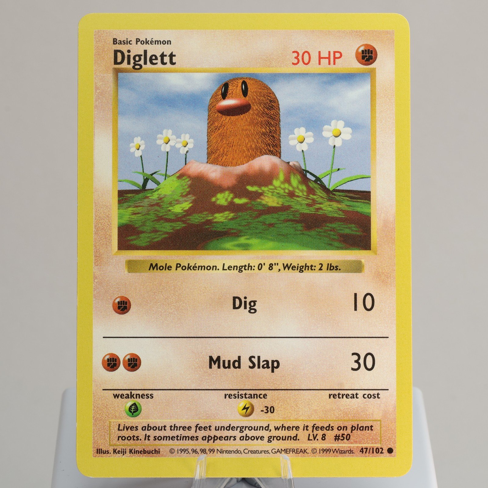 Pokemon TCG Diglett 47102 Base Set Common Shadowless WOTC 1999 NM 168006227439 2