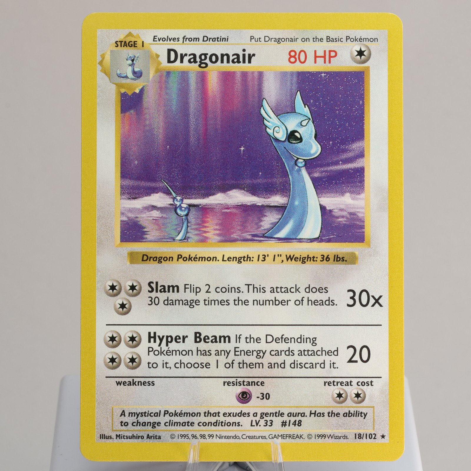 Pokemon TCG Dragonair 18102 Base Set Rare Shadowless WOTC 1999 EXC 168006227379 2