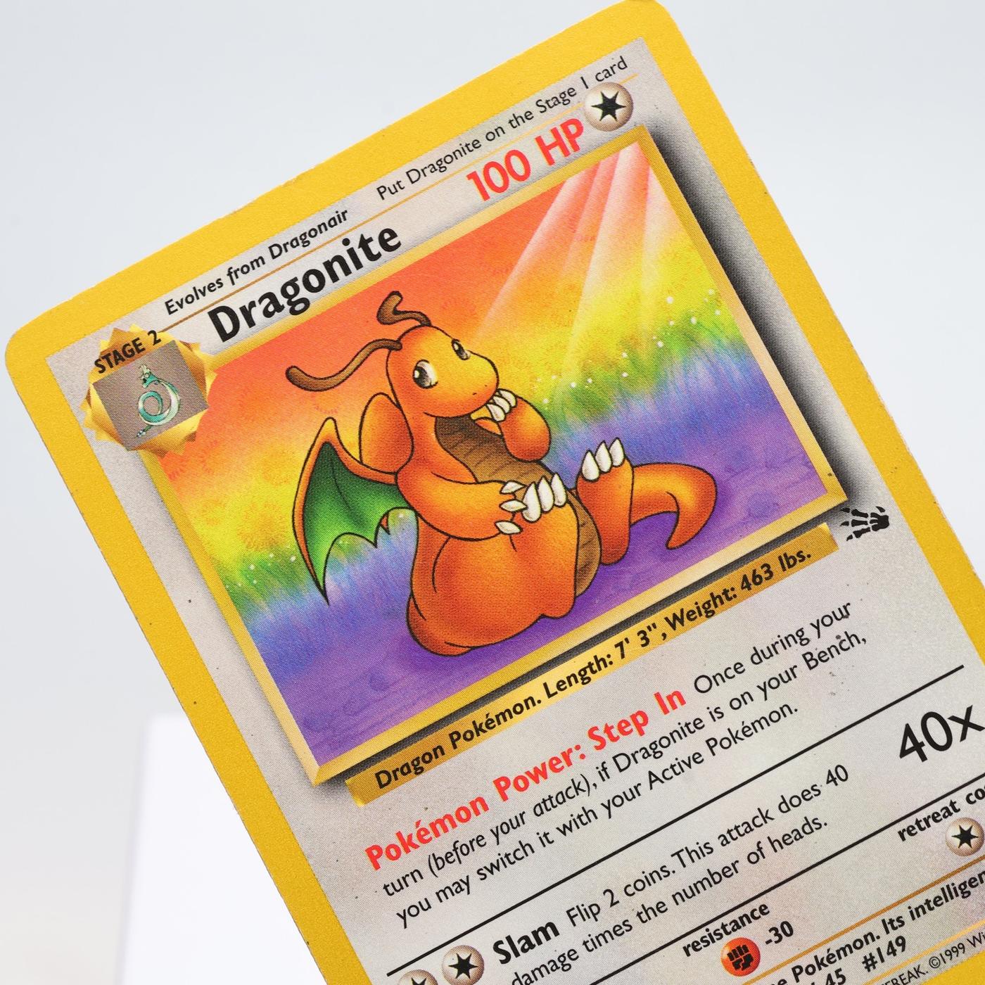 Pokemon TCG Dragonite 1962 Fossil Rare WOTC MP 168327252499