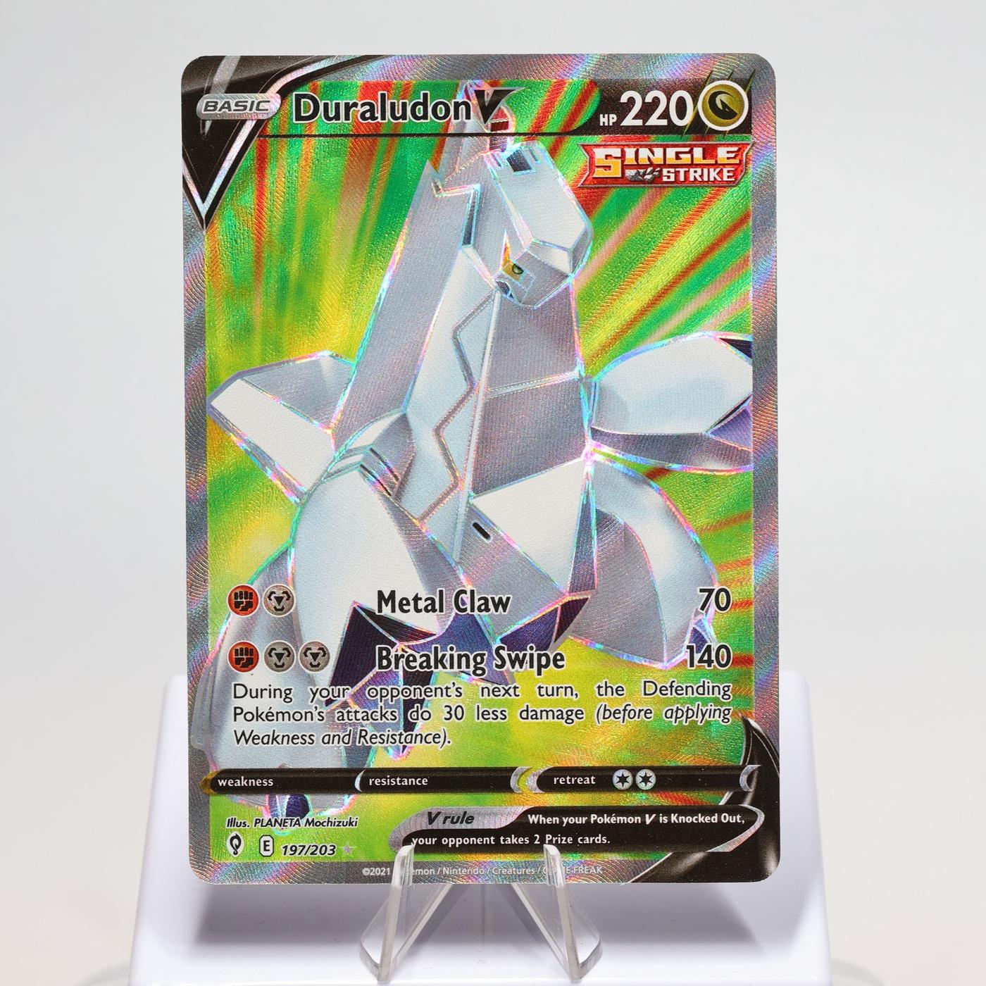 Pokemon TCG Duraludon V 197203 Evolving Skies Full Art NM 168287250389 2