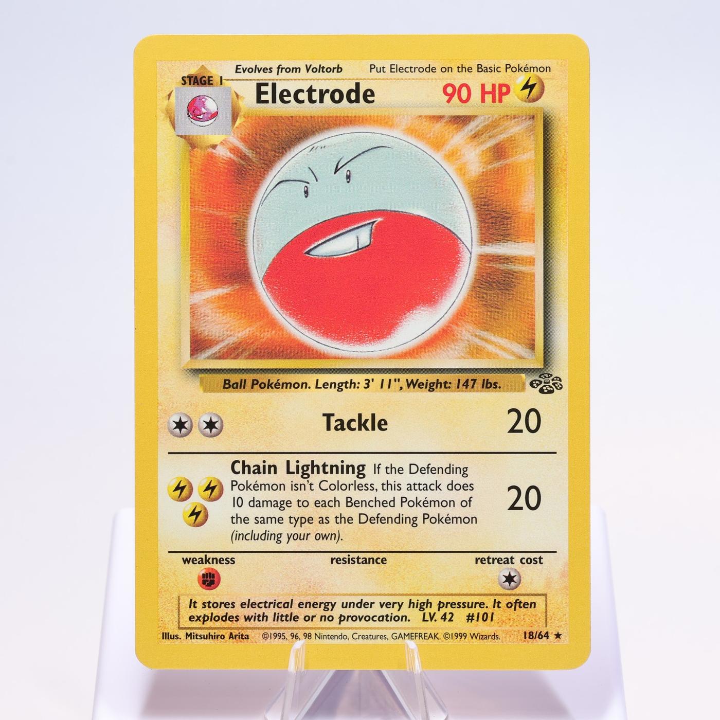 Pokemon TCG Electrode 1864 Jungle Rare WOTC NM 168300703699 2