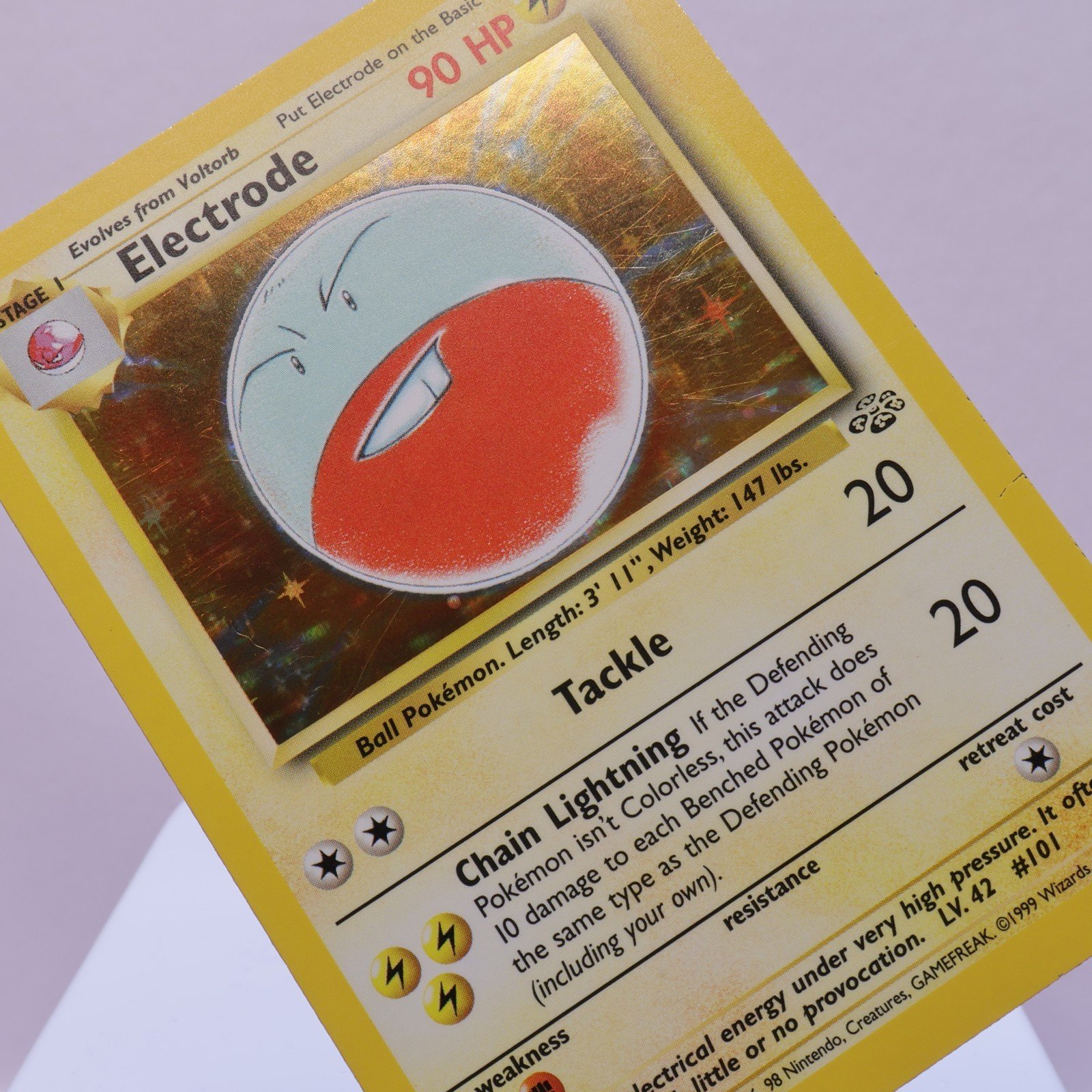 Pokemon TCG – Electrode 2/64 Jungle Holo Rare  WOTC – EXC