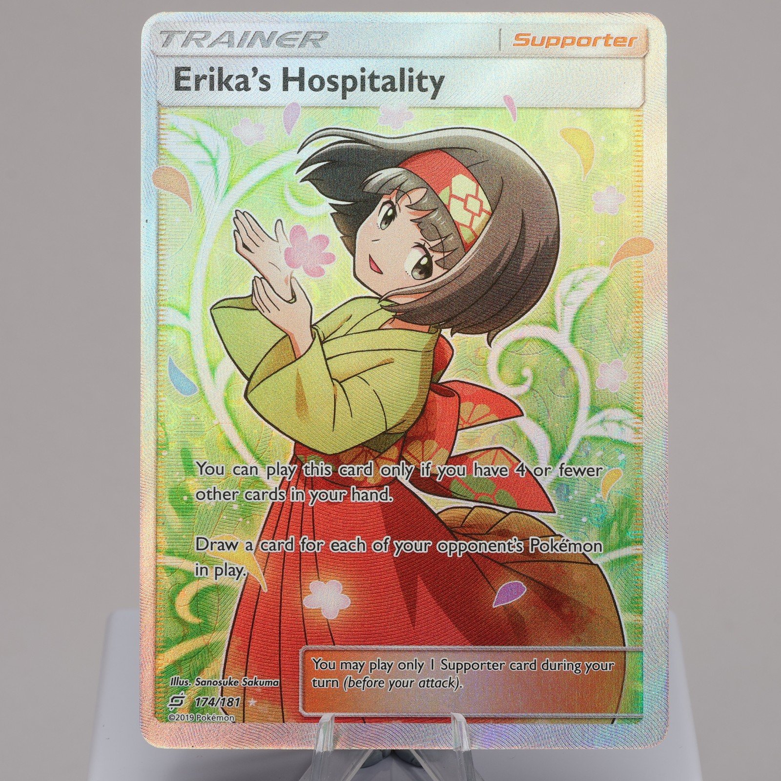 Pokemon TCG Erikas Hospitality 174181 Team Up Full Art NM Indent 167965977949 2
