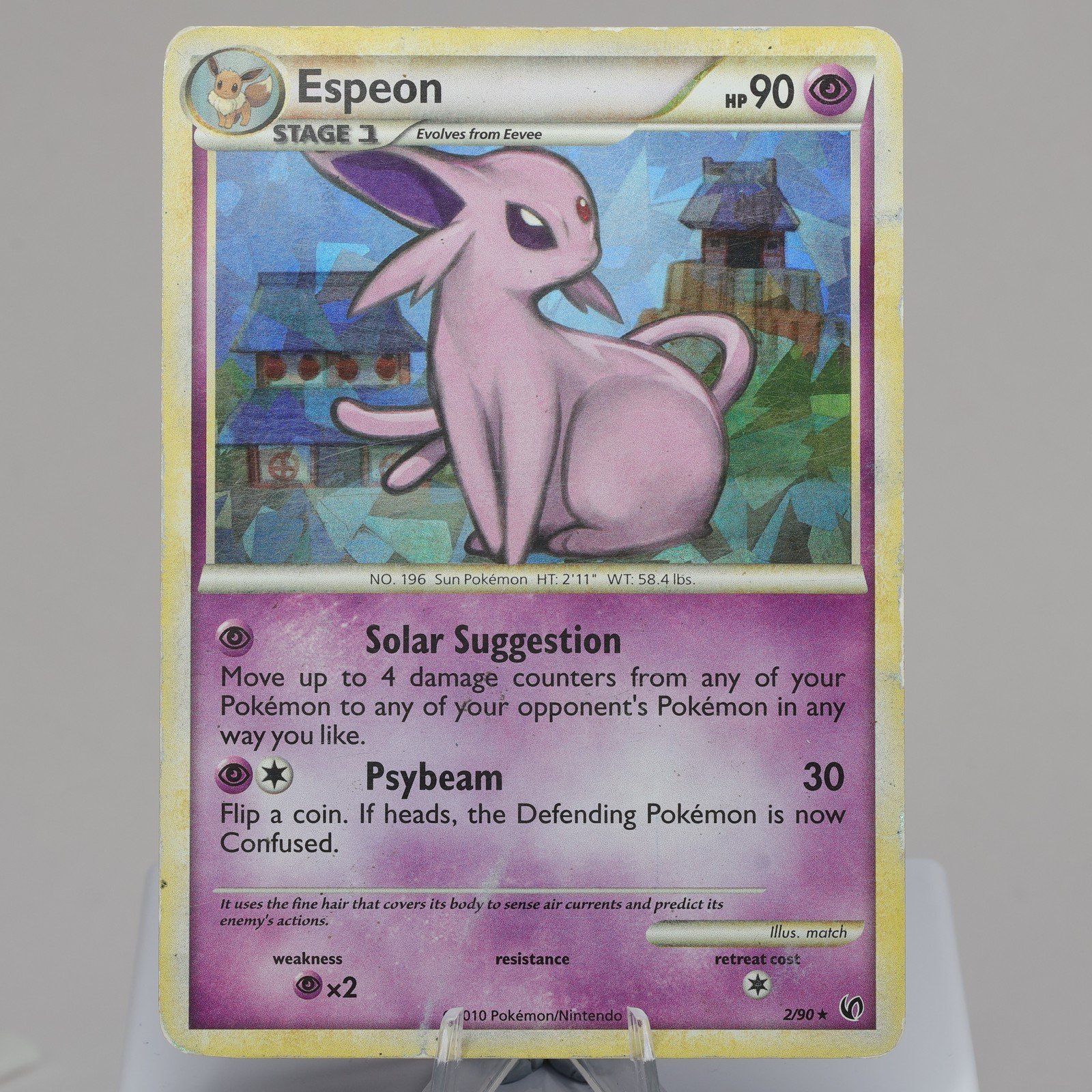 Pokemon TCG Espeon 290 Undaunted Holo Rare WOTC 1999 HP 167974214049 2