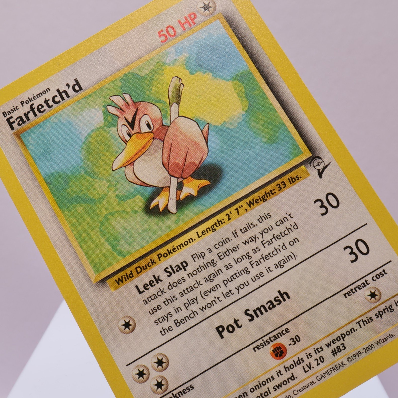 Pokemon TCG – Farfetch'd 40/130 Base Set 2 Uncommon  WOTC – NM