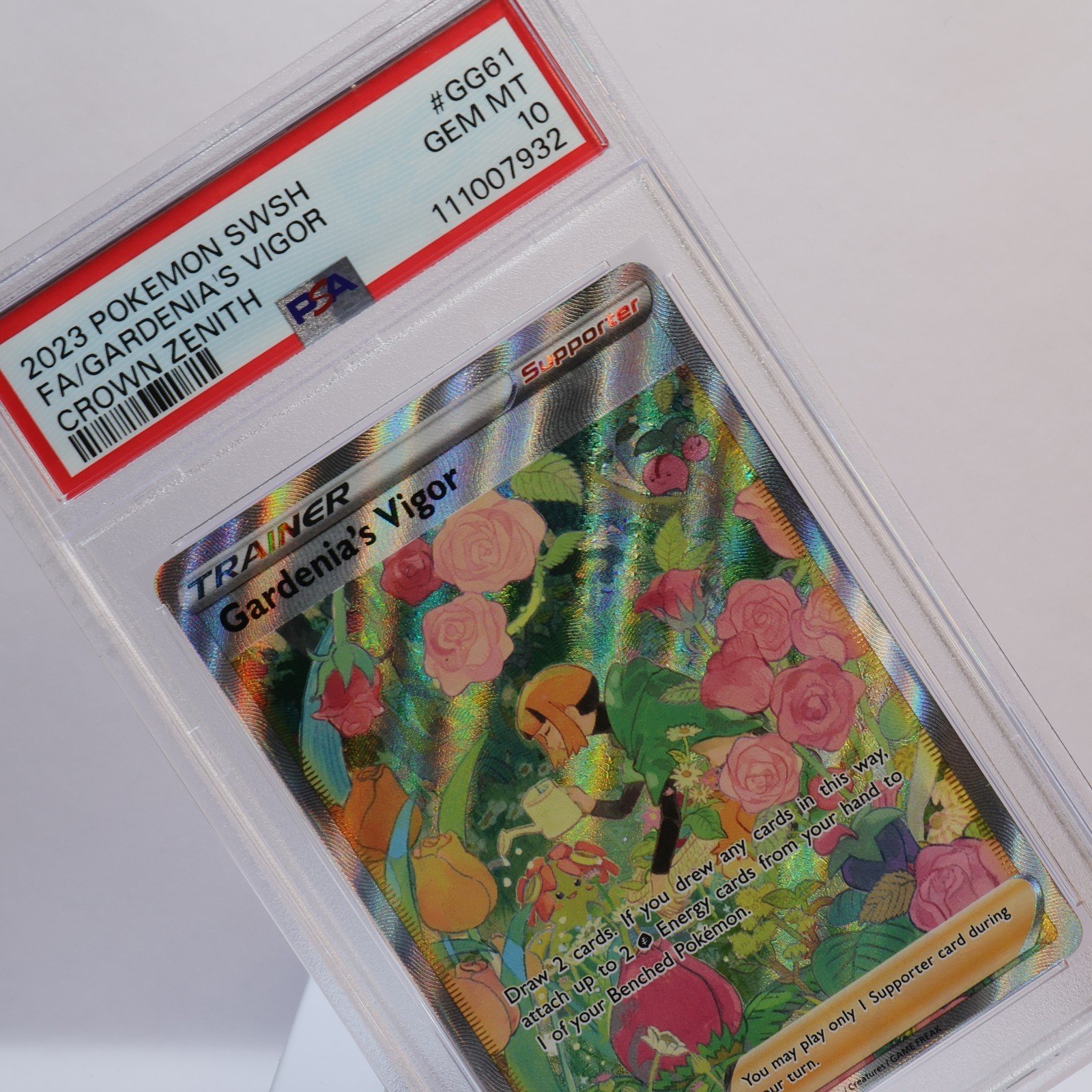 Pokemon TCG – Gardenia's Vigor GG61/GG70 Crown Zenith – PSA 10 GEM MT