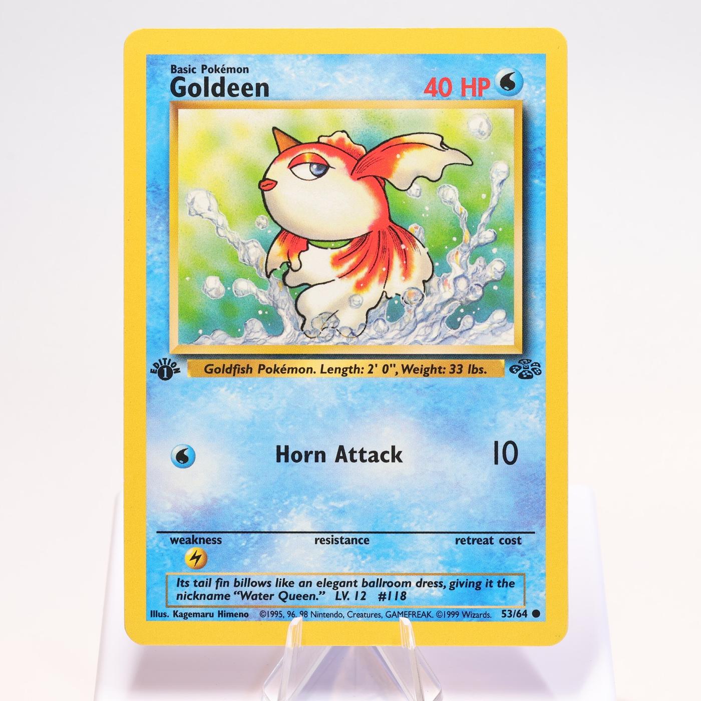 Pokemon TCG Goldeen 5364 Jungle Common 1st Edition WOTC EXCNM 168300703689 2