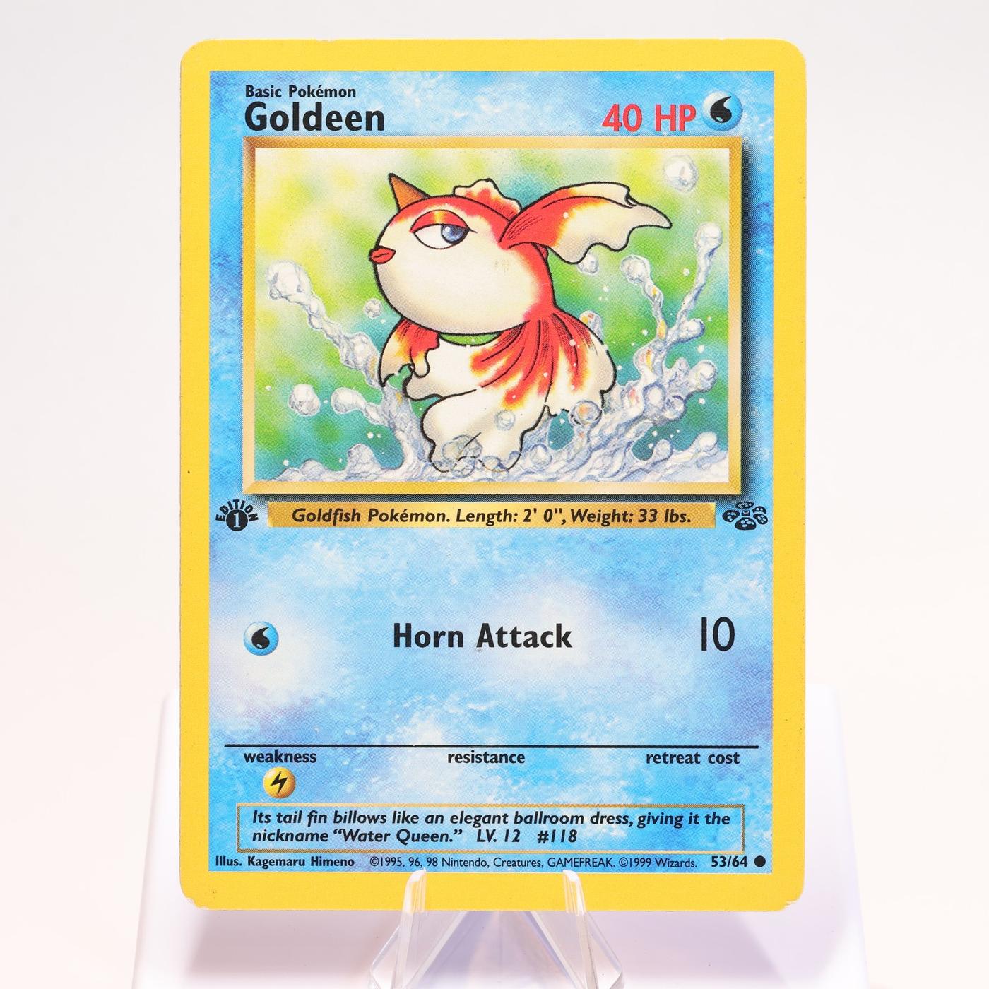 Pokemon TCG Goldeen 5364 Jungle Common 1st Edition WOTC MP 168300703669 2