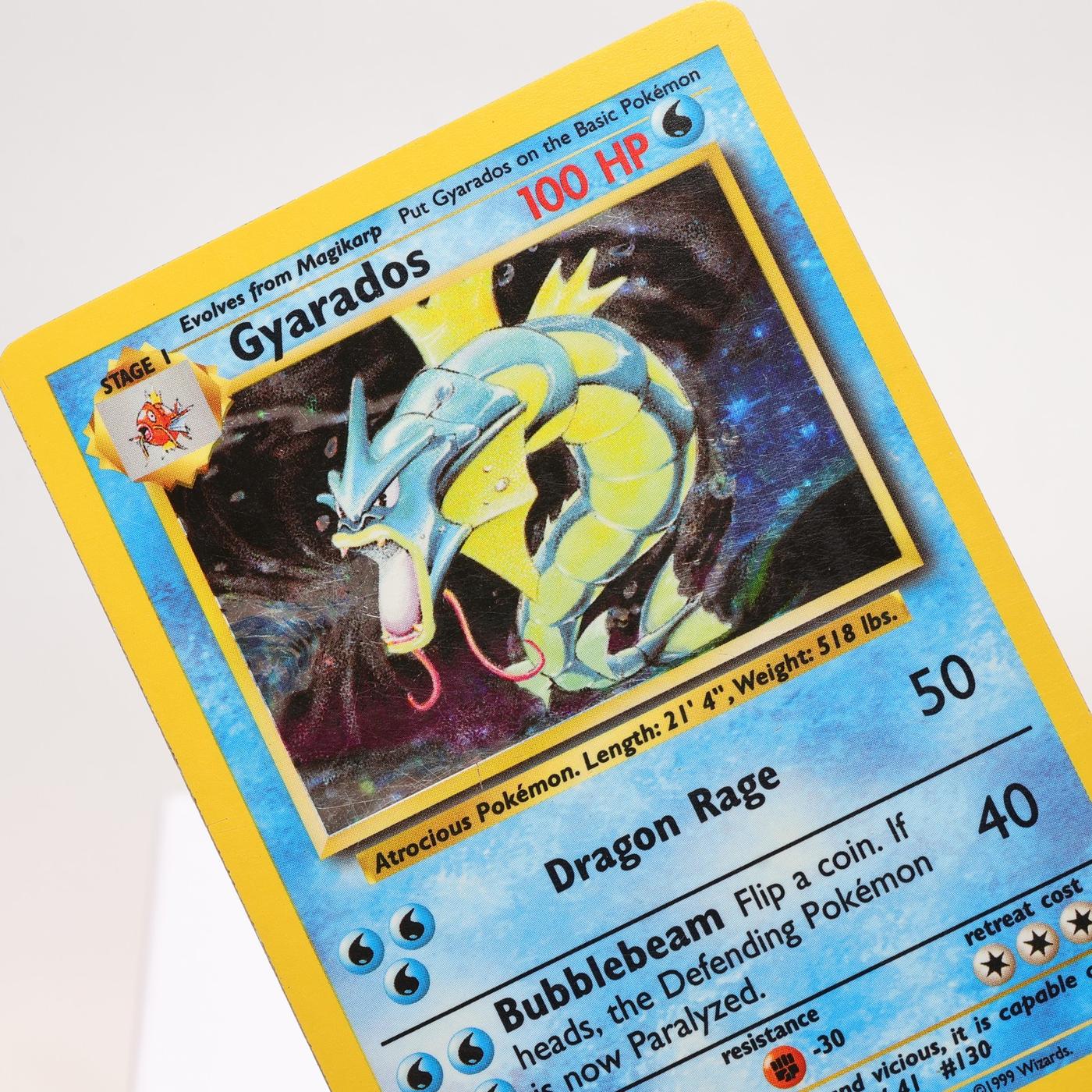 Pokemon TCG – Gyarados 6/102 Base Set Holo Rare  WOTC – MP