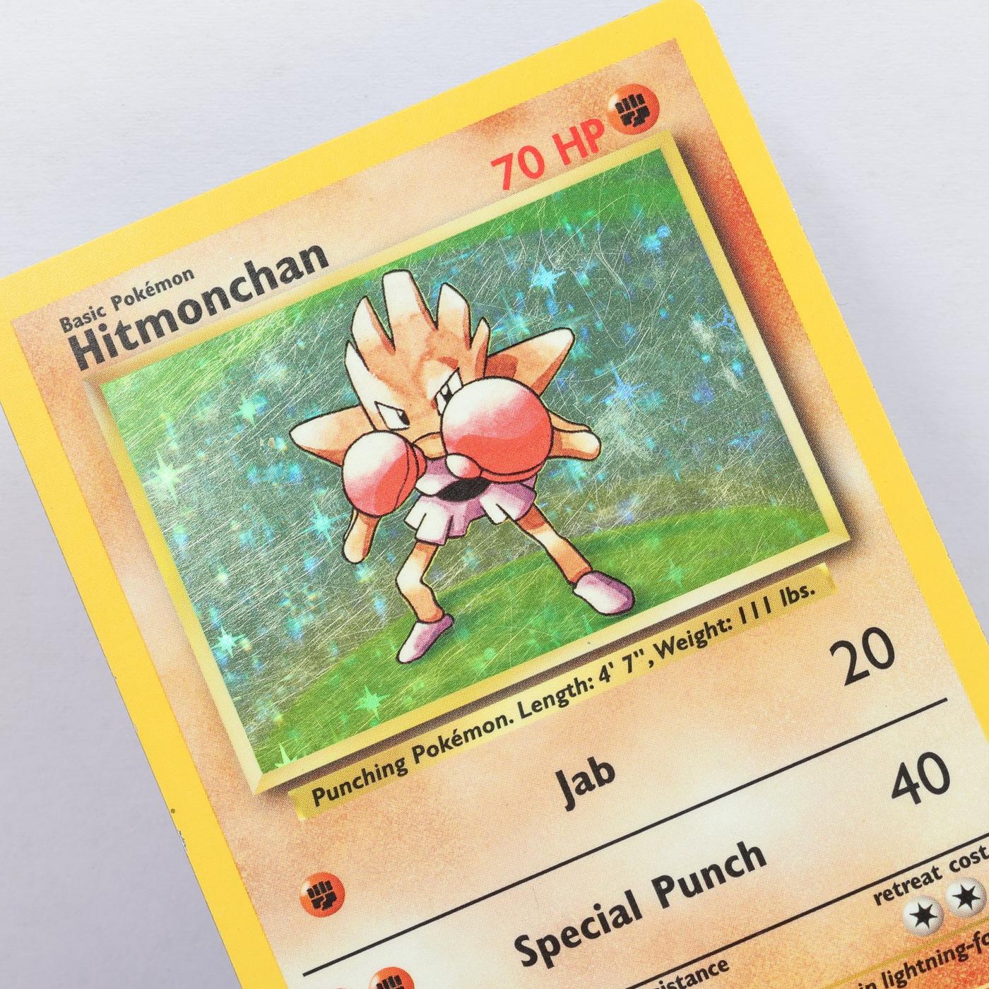 Pokemon TCG – Hitmonchan 7/102 Base Set Holo Rare  WOTC 1999 – PL