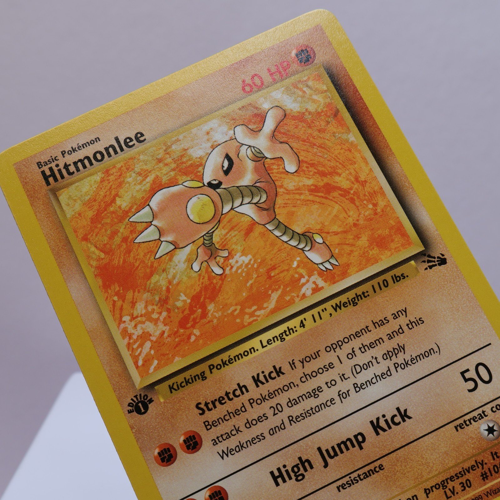Pokemon TCG Hitmonlee 2262 Fossil Rare 1st Edition WOTC 1999 NM 167830364529