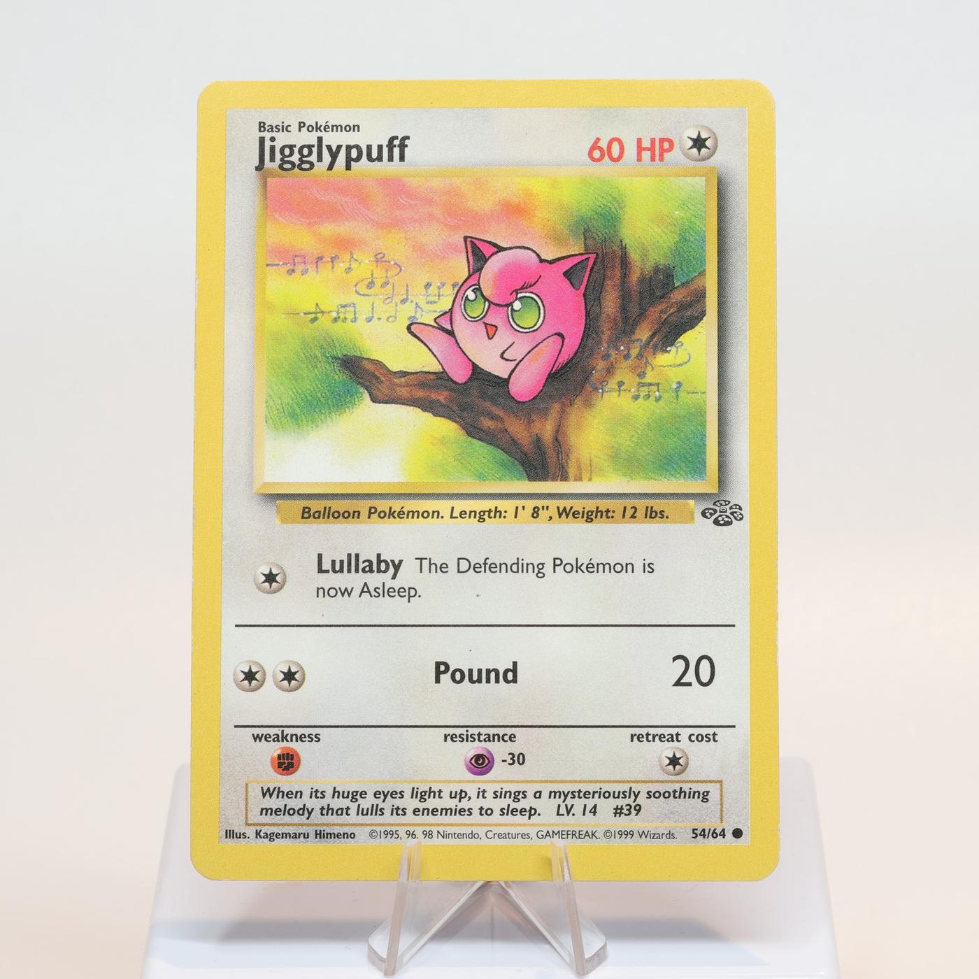 Pokemon TCG Jigglypuff 5464 Jungle Common WOTC MPIndent 168232466149 2