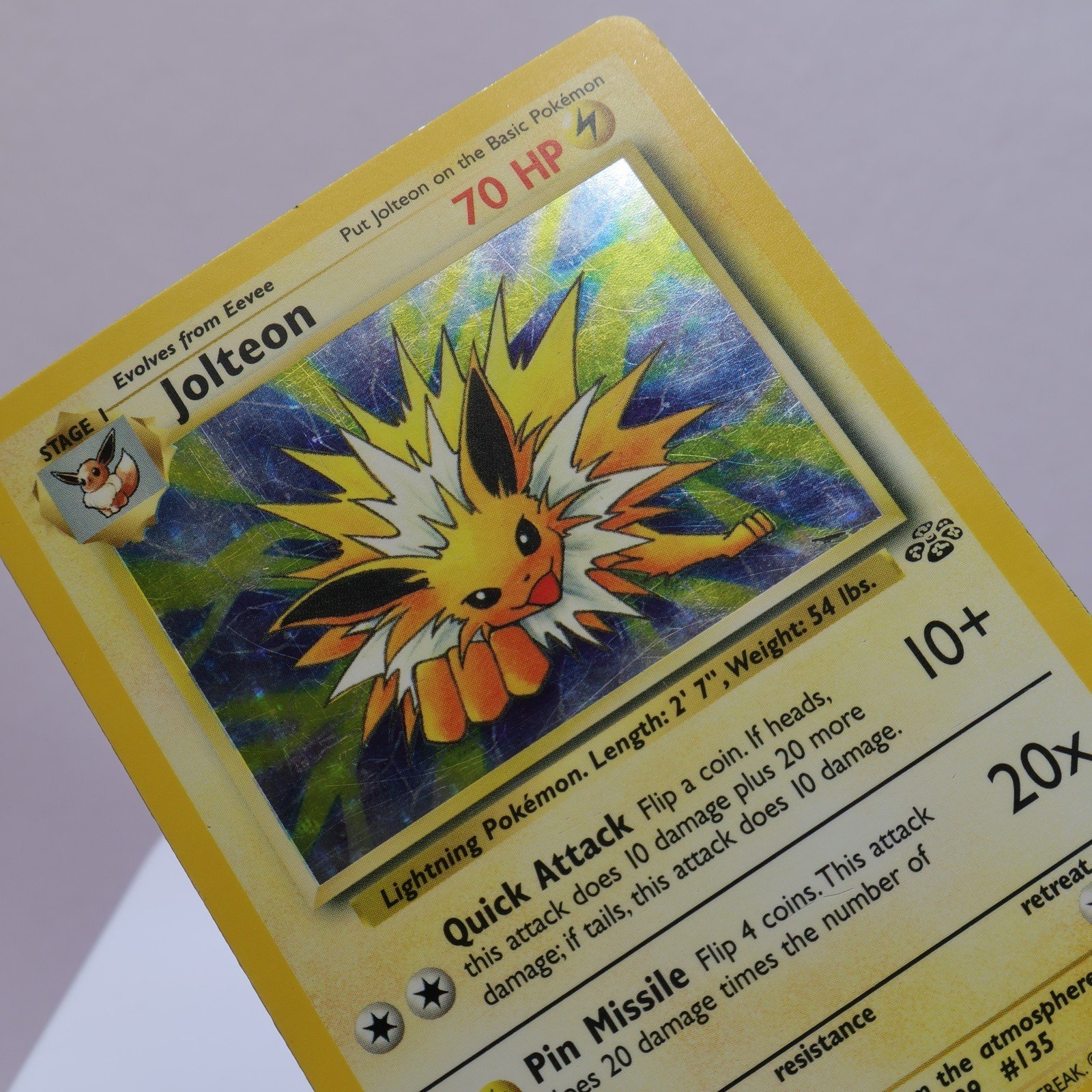 Pokemon TCG Jolteon 464 Jungle Holo Rare WOTC 1999 PL 167830364439