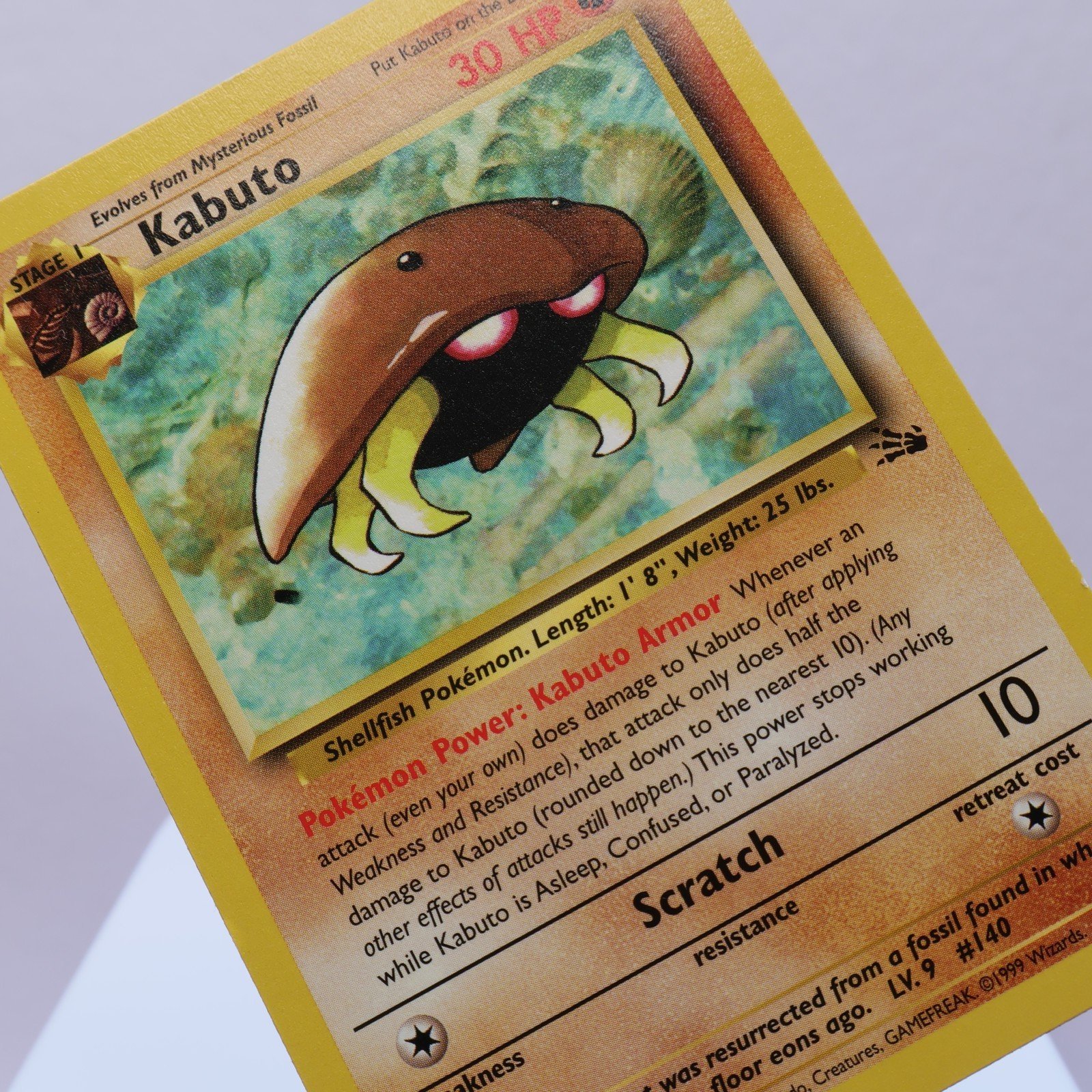 Pokemon TCG Kabuto 5062 Fossil Common WOTC 1999 EXC 167974816659