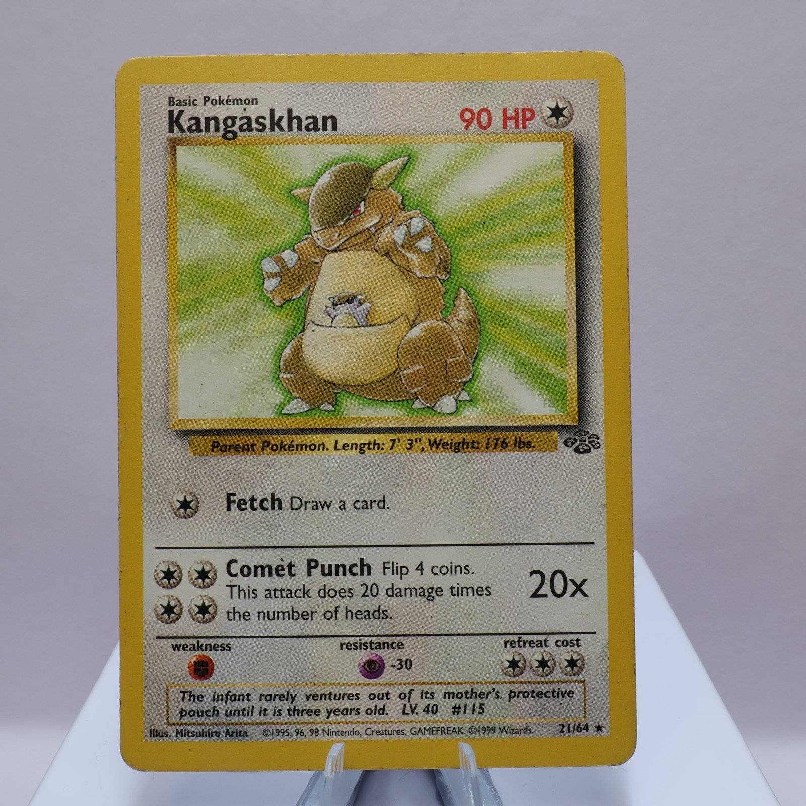Pokemon TCG Kangaskhan 2164 Jungle Rare WOTC 1999 HP 167672728269 2