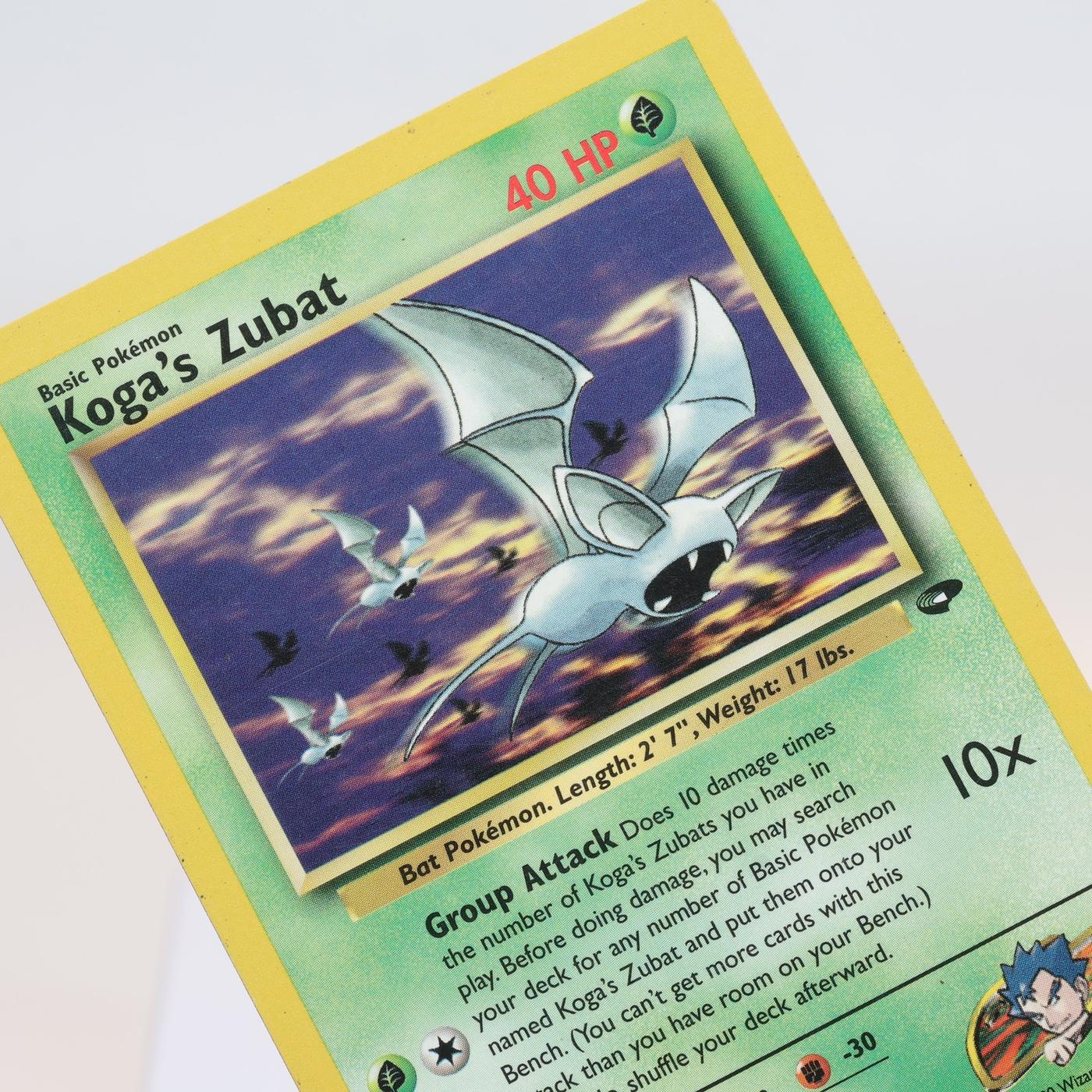 Pokemon TCG Kogas Zubat 83132 Gym Challenge Common WOTC EXCCrease 168232466169