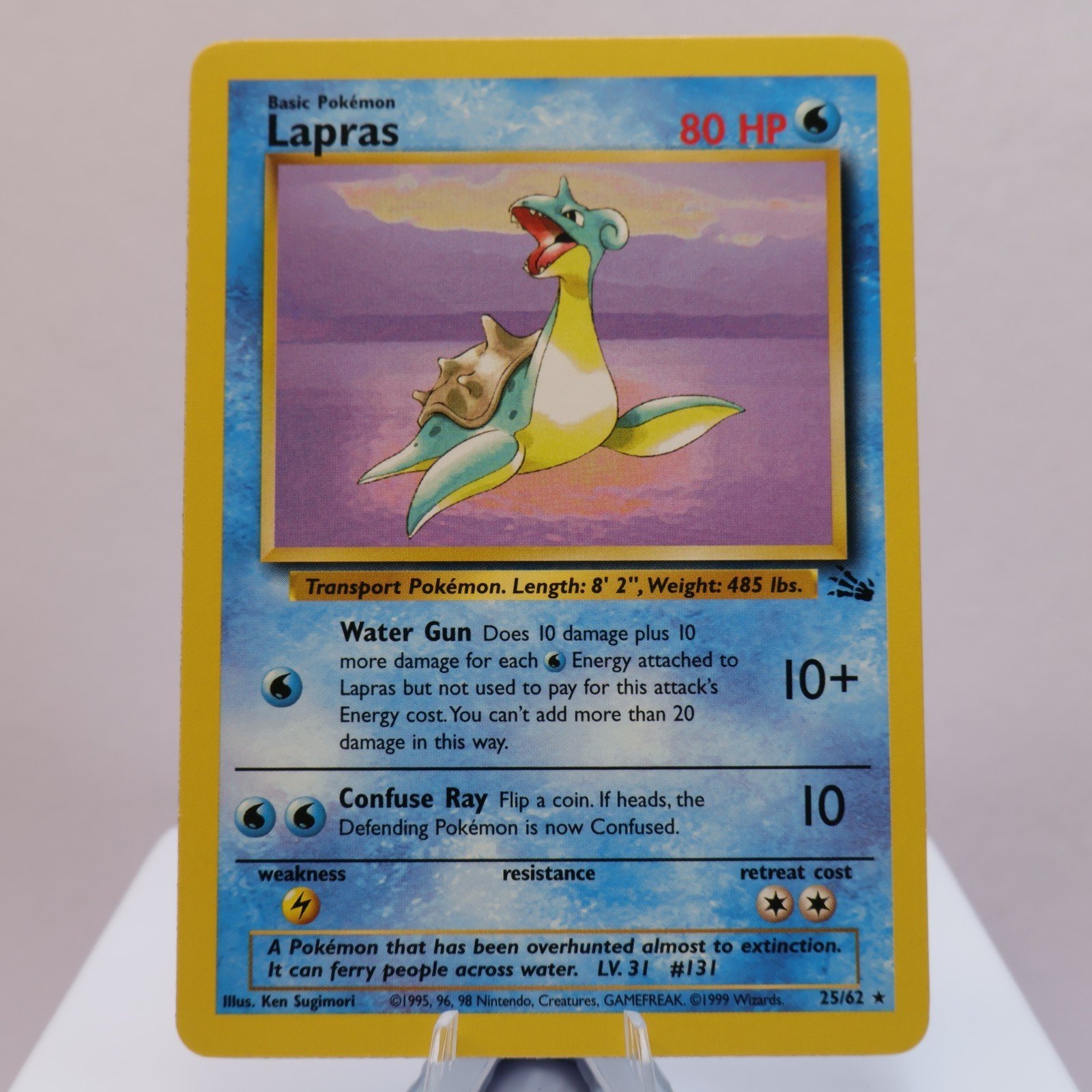 Pokemon TCG Lapras 2562 Fossil Rare WOTC 1999 EXCNM 167830364489 2