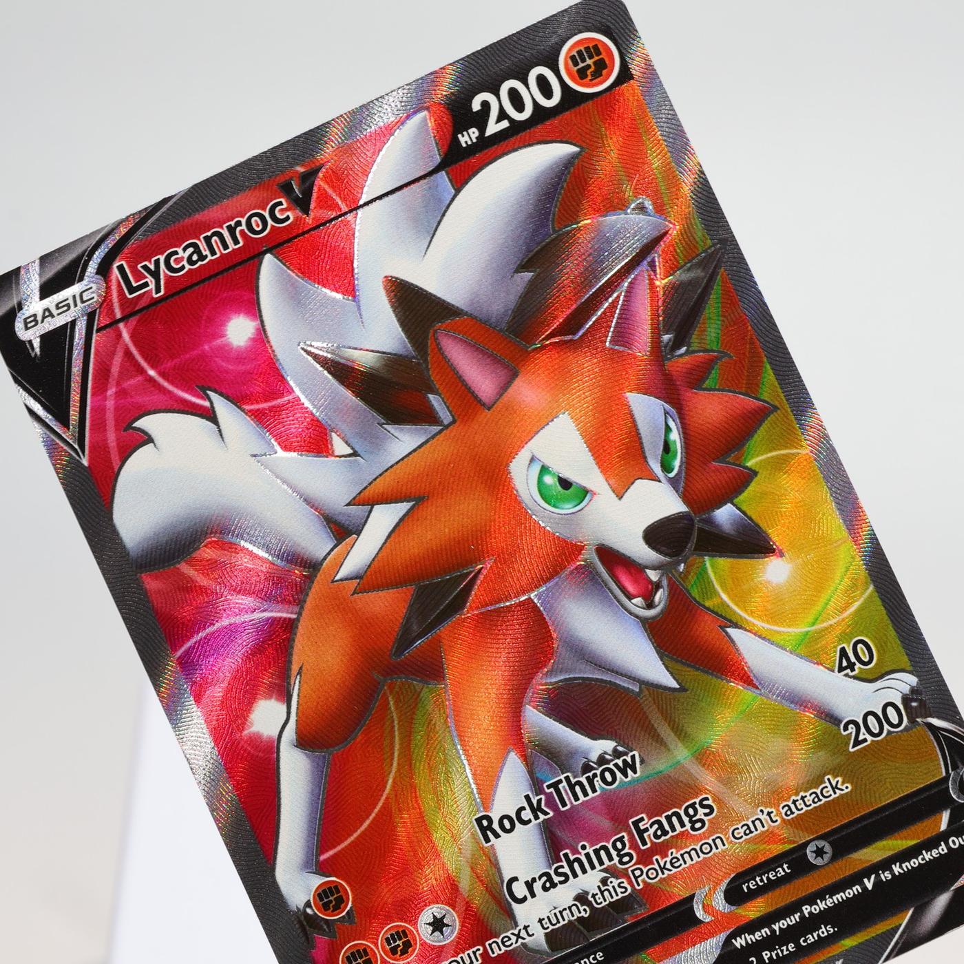 Pokemon TCG Lycanroc V 187203 Evolving Skies Full Art NM 168287250409
