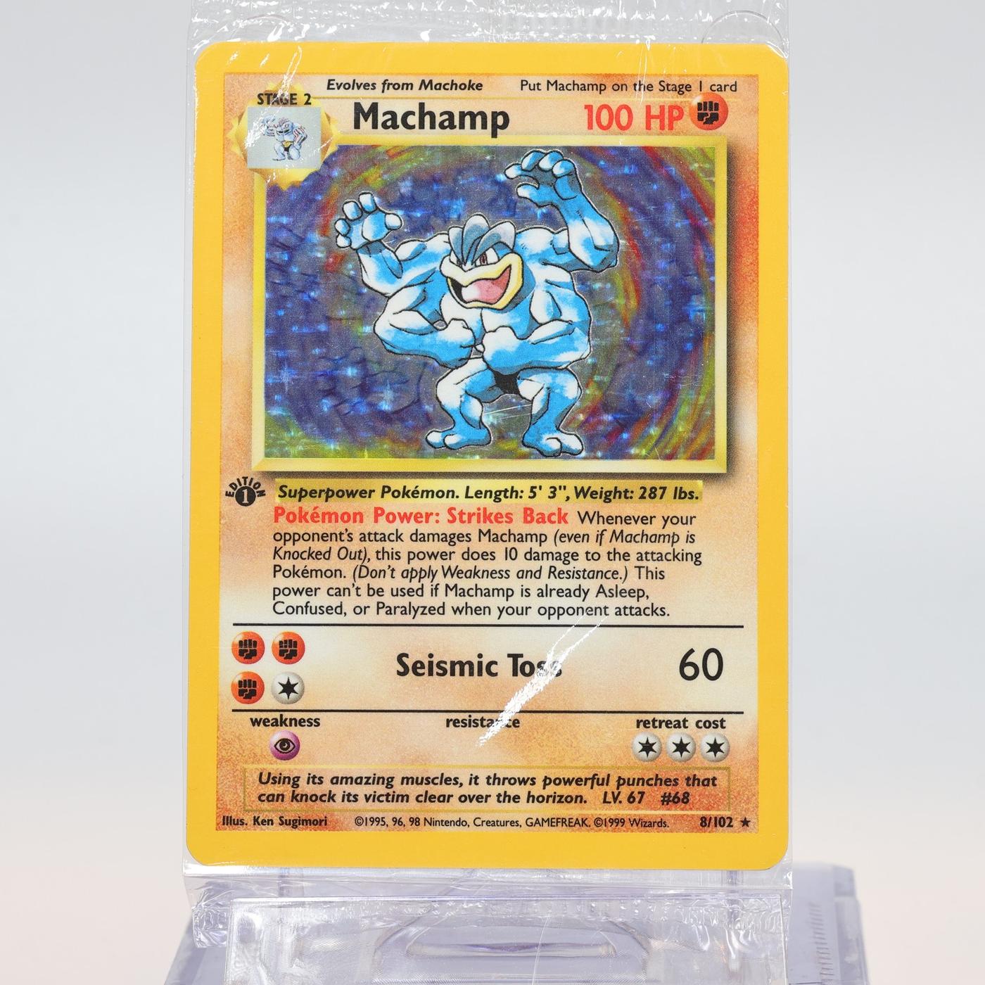 Pokemon TCG Machamp 8102 Base Set Holo Rare Sealed 168411843679 2