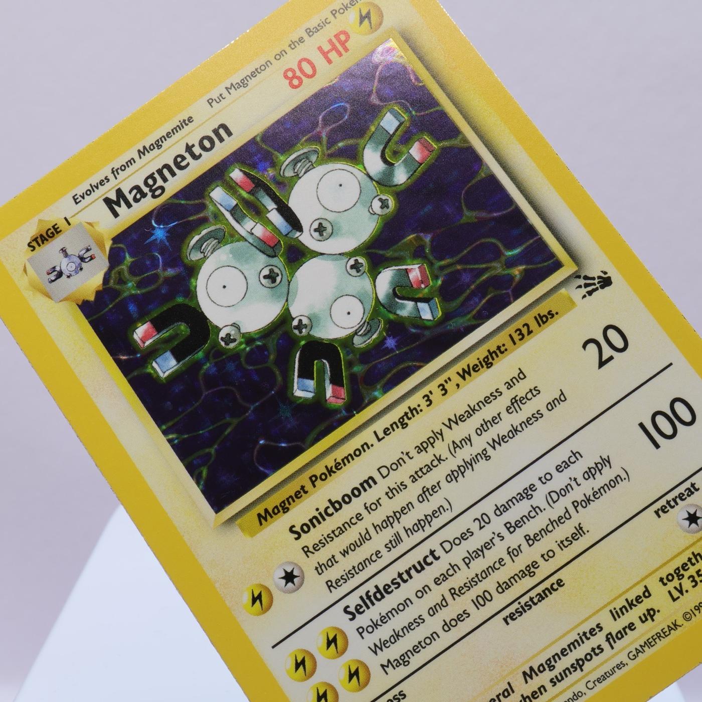 Pokemon TCG Magneton 1162 Fossil Holo Rare WOTC 1999 EXCNM 167710747809