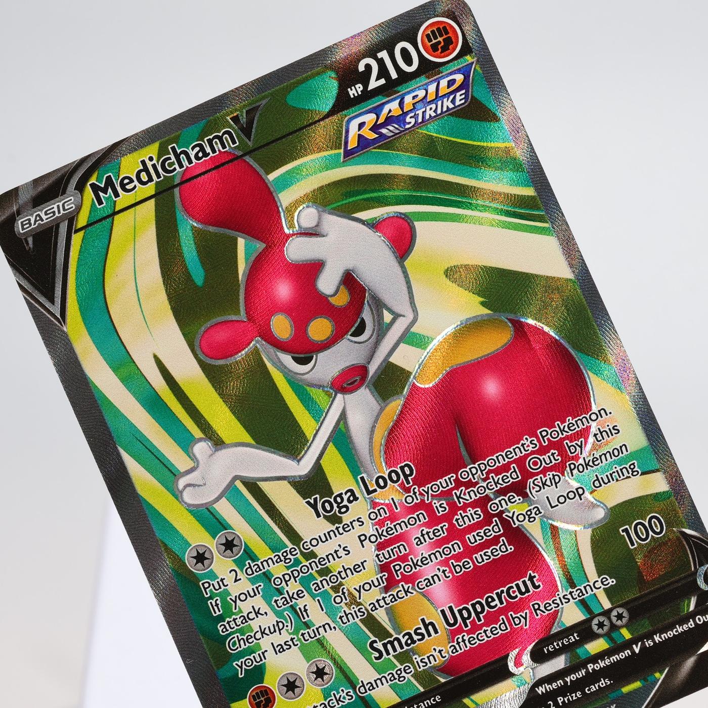 Pokemon TCG Medicham V 185203 Evolving Skies Full Art NM 168287250399