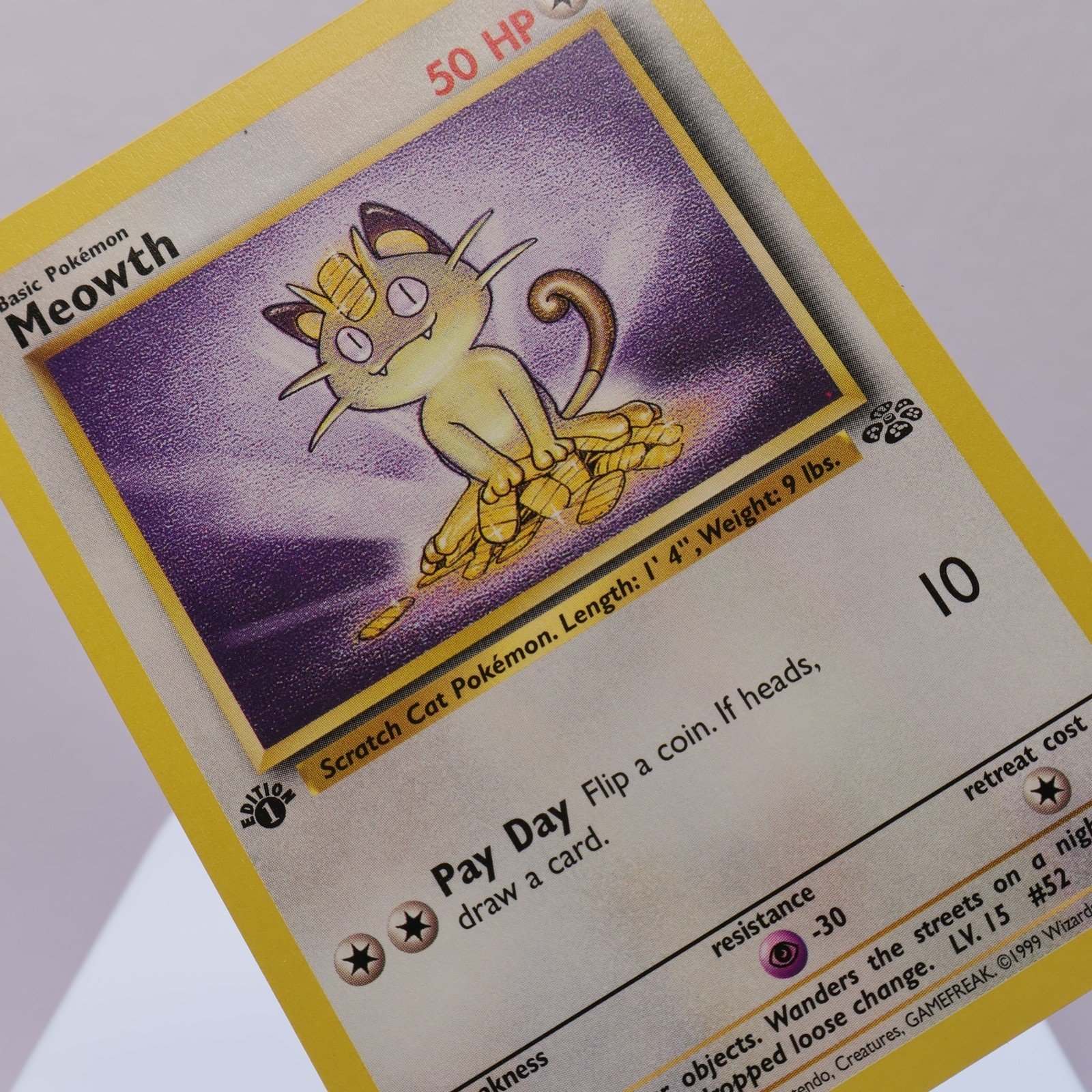 Pokemon TCG – Meowth 56/64 Jungle Common 1st Edition WOTC 1999 – NM