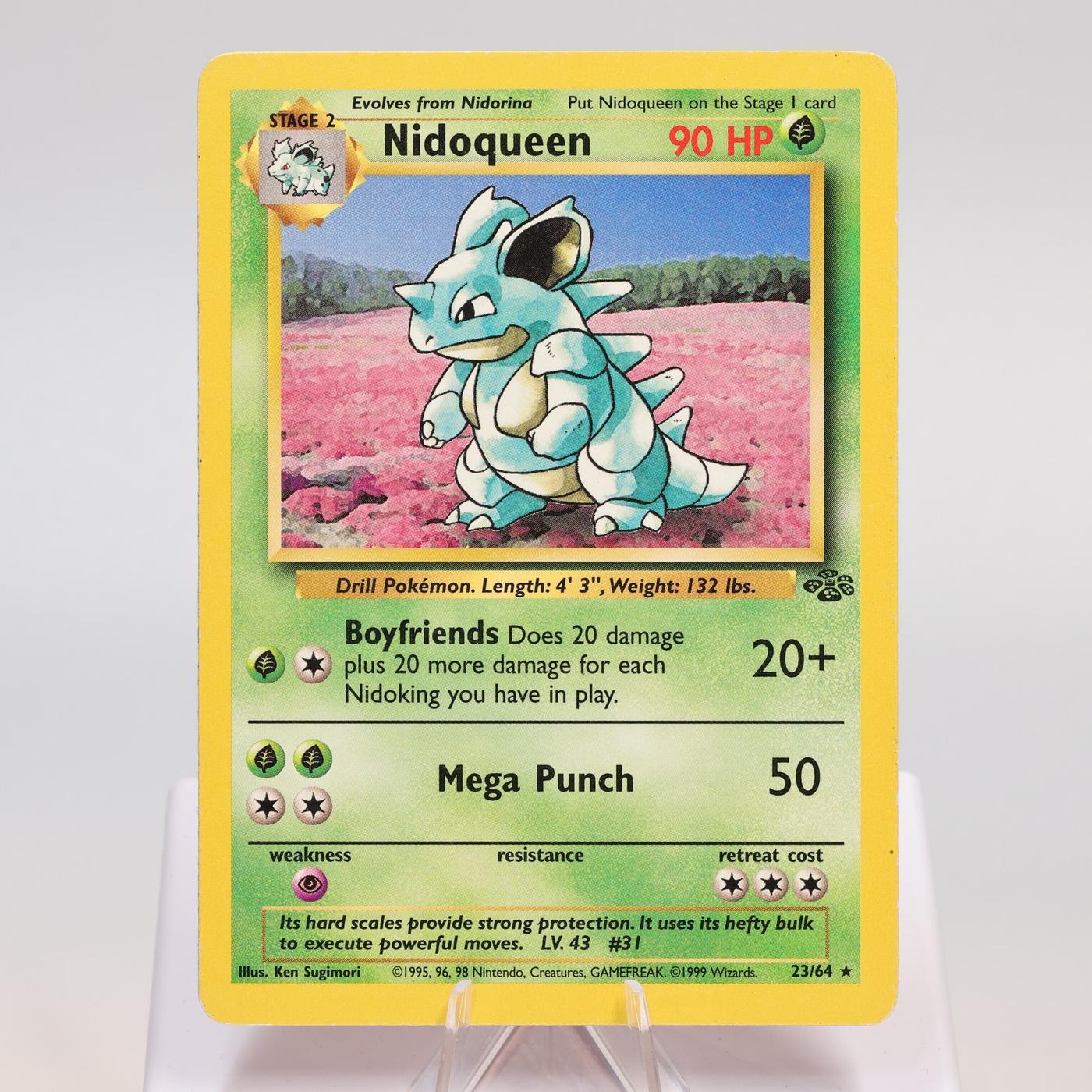 Pokemon TCG Nidoqueen 2364 Jungle Rare WOTC MP 168421188089 2