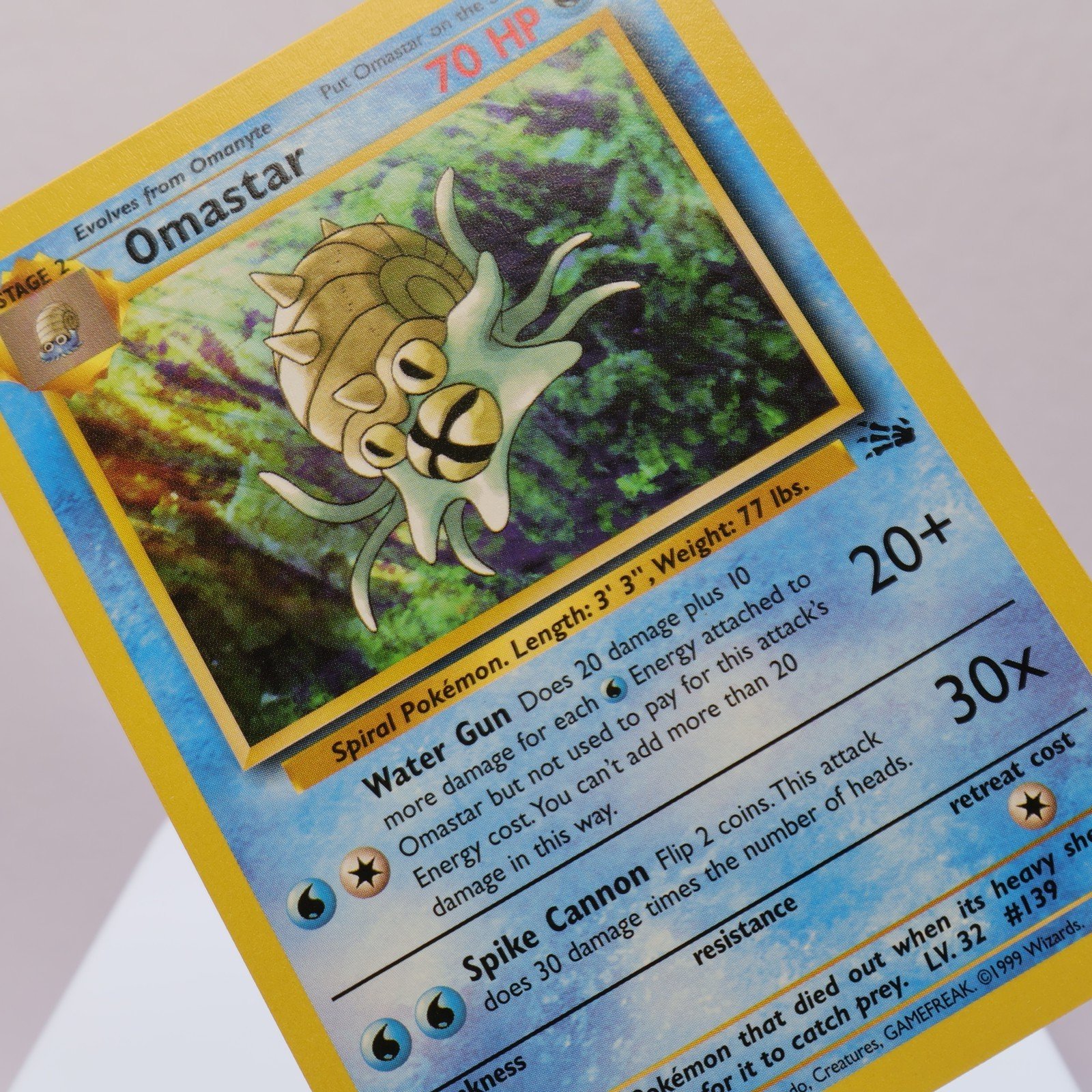 Pokemon TCG – Omastar 40/62 Fossil Uncommon  WOTC 1999 – EXC/NM