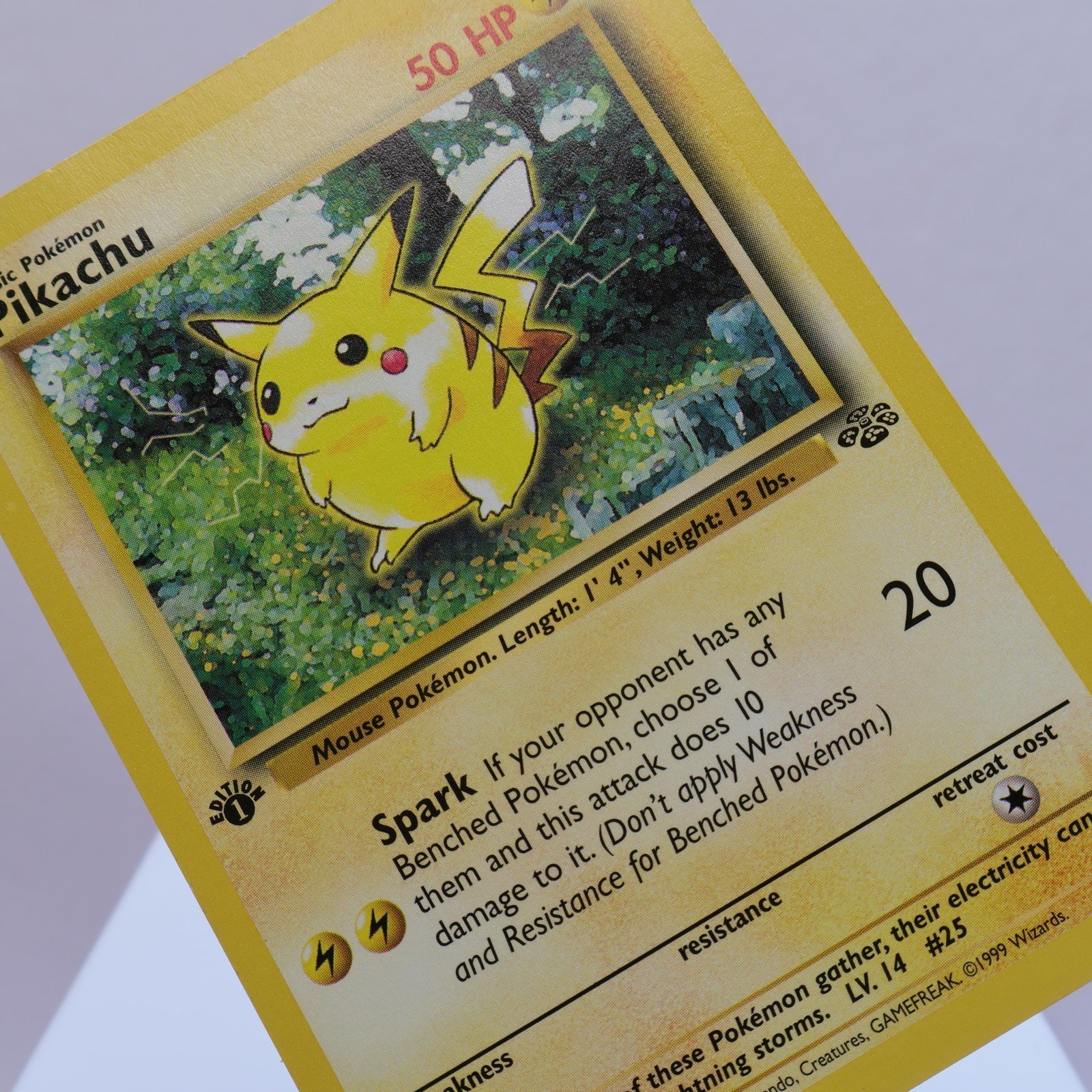 Pokemon TCG – Pikachu 60/64 Jungle Common 1st Edition WOTC 1999 – EXC/NM