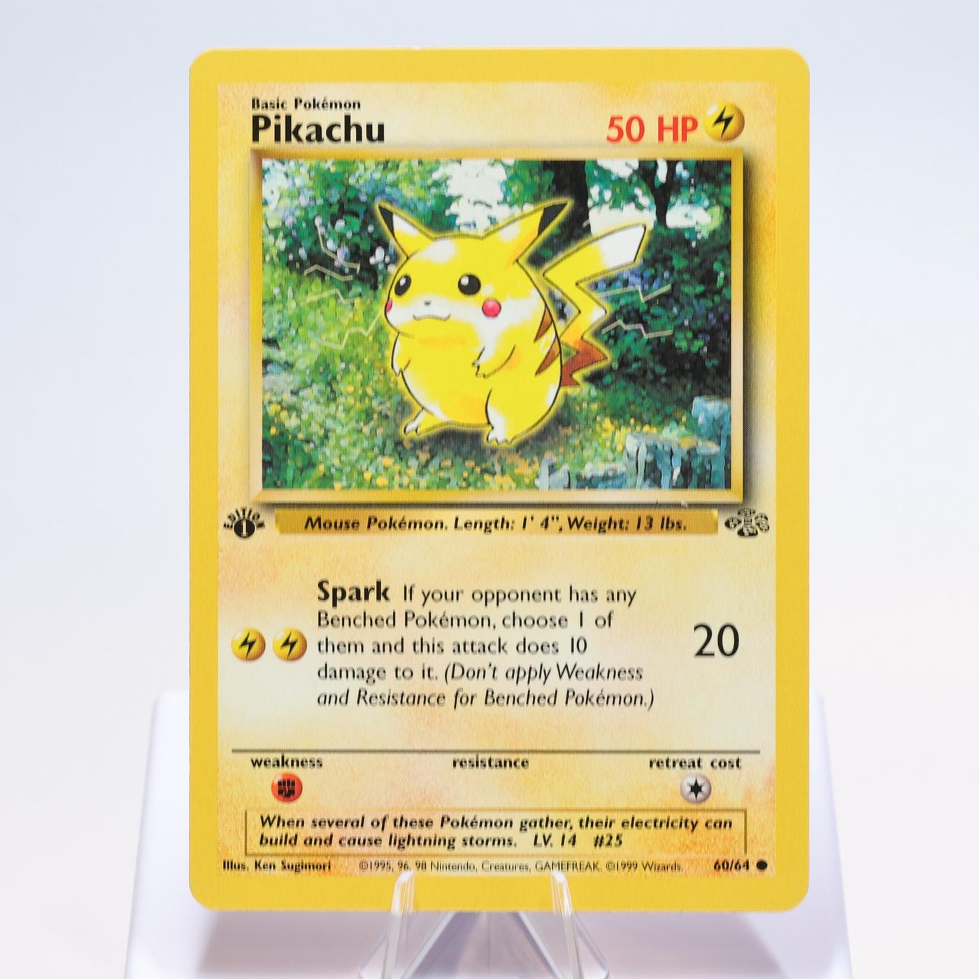 Pokemon TCG Pikachu 6064 Jungle Common 1st Edition WOTC NM 168300703659 2