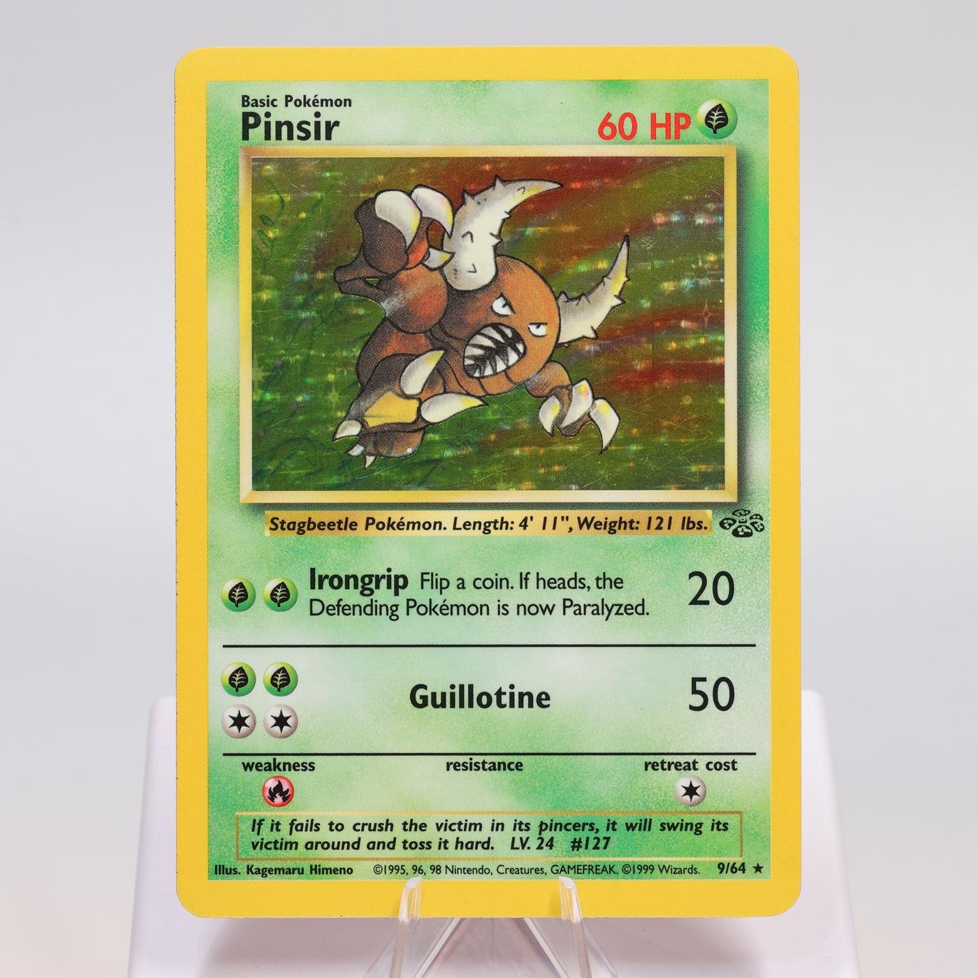 Pokemon TCG Pinsir 964 Jungle Holo Rare WOTC EXCNM 168421188109 2