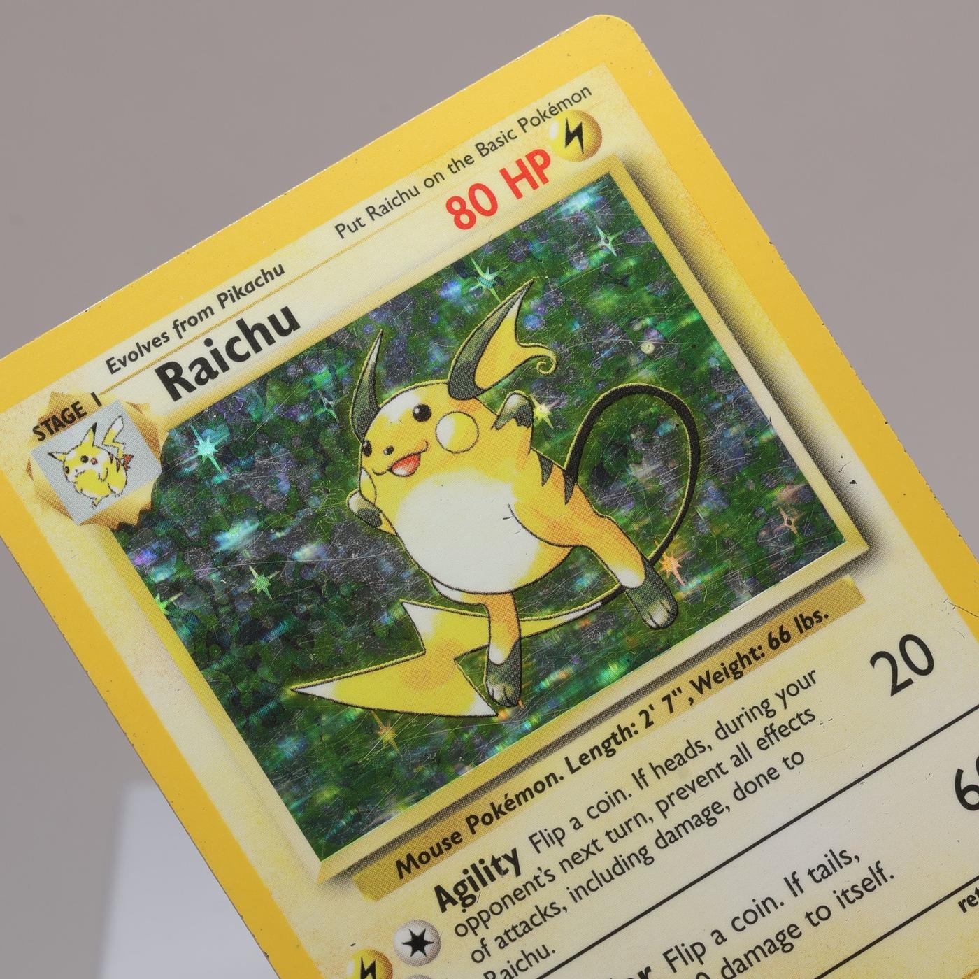 Pokemon TCG Raichu 14102 Base Set Holo Rare WOTC 1999 PL 167974214059