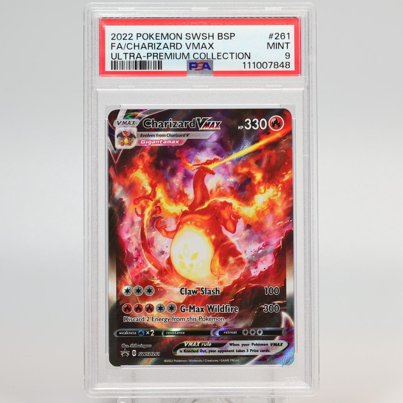 Pokemon TCG SWSH Black Star Promo Charizard Vmax SWSH261 PSA 9 Mint 168351583499 2