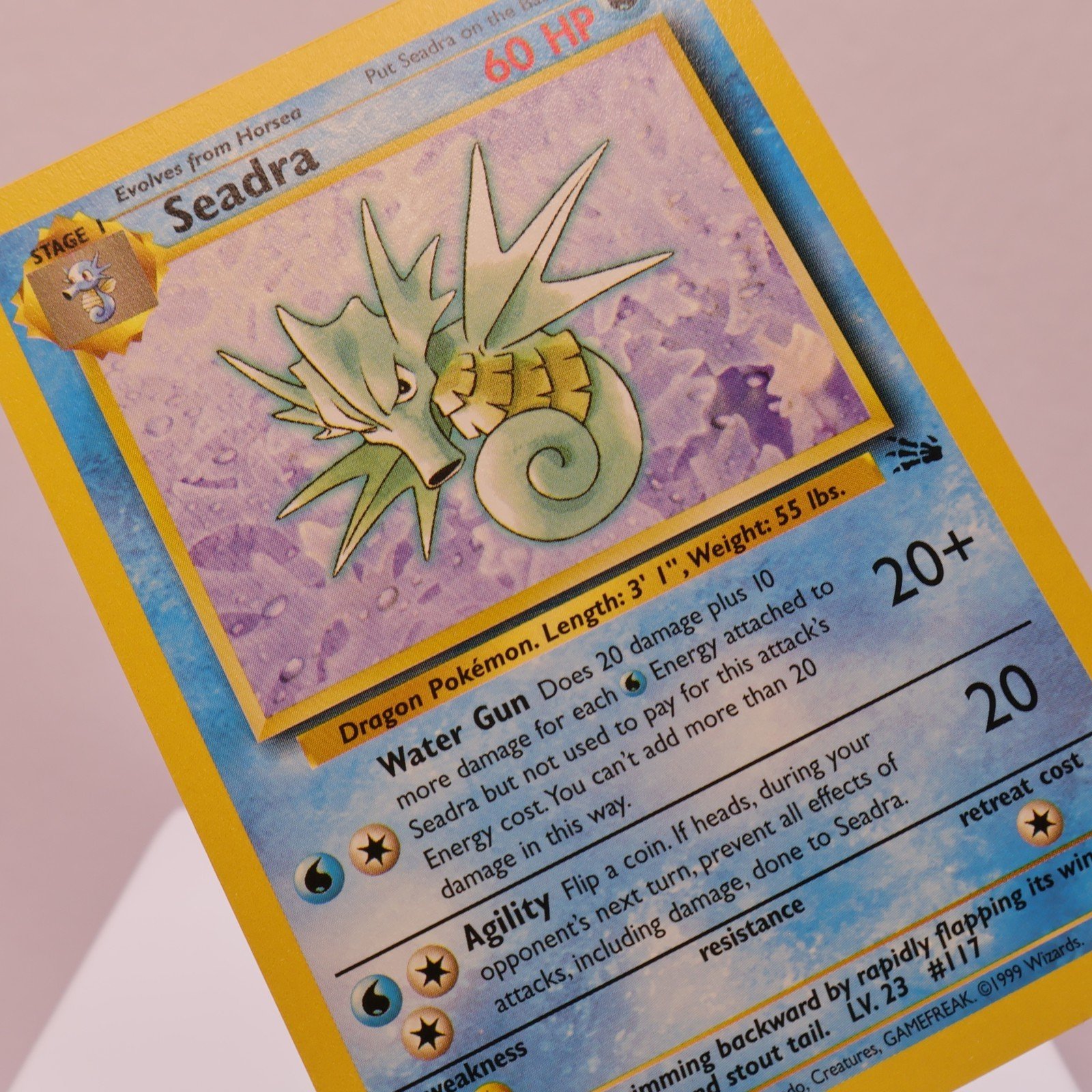 Pokemon TCG – Seadra 42/62 Fossil Uncommon  WOTC 1999 – NM