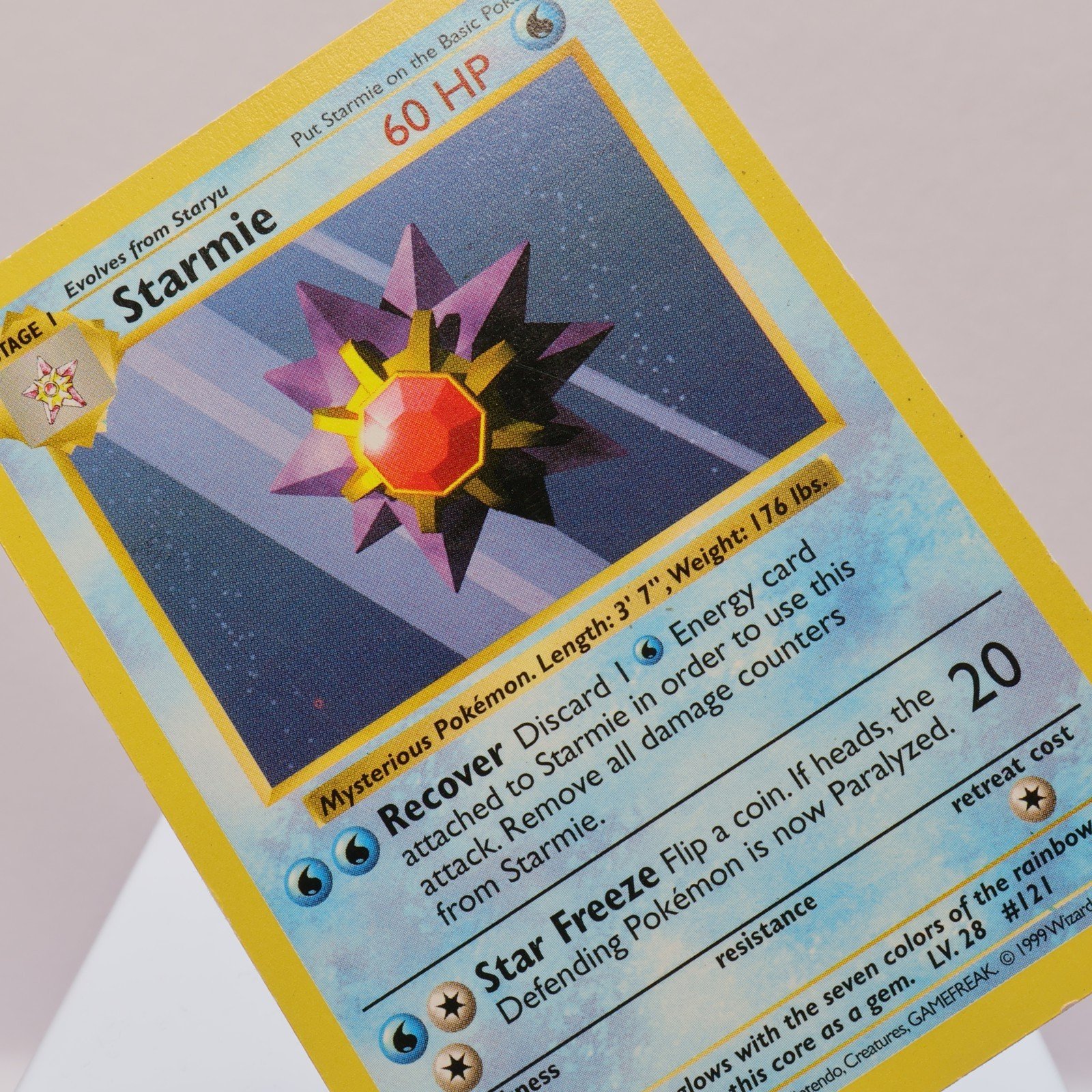 Pokemon TCG – Starmie 64/102 Base Set Common Shadowless WOTC 1999 – MP