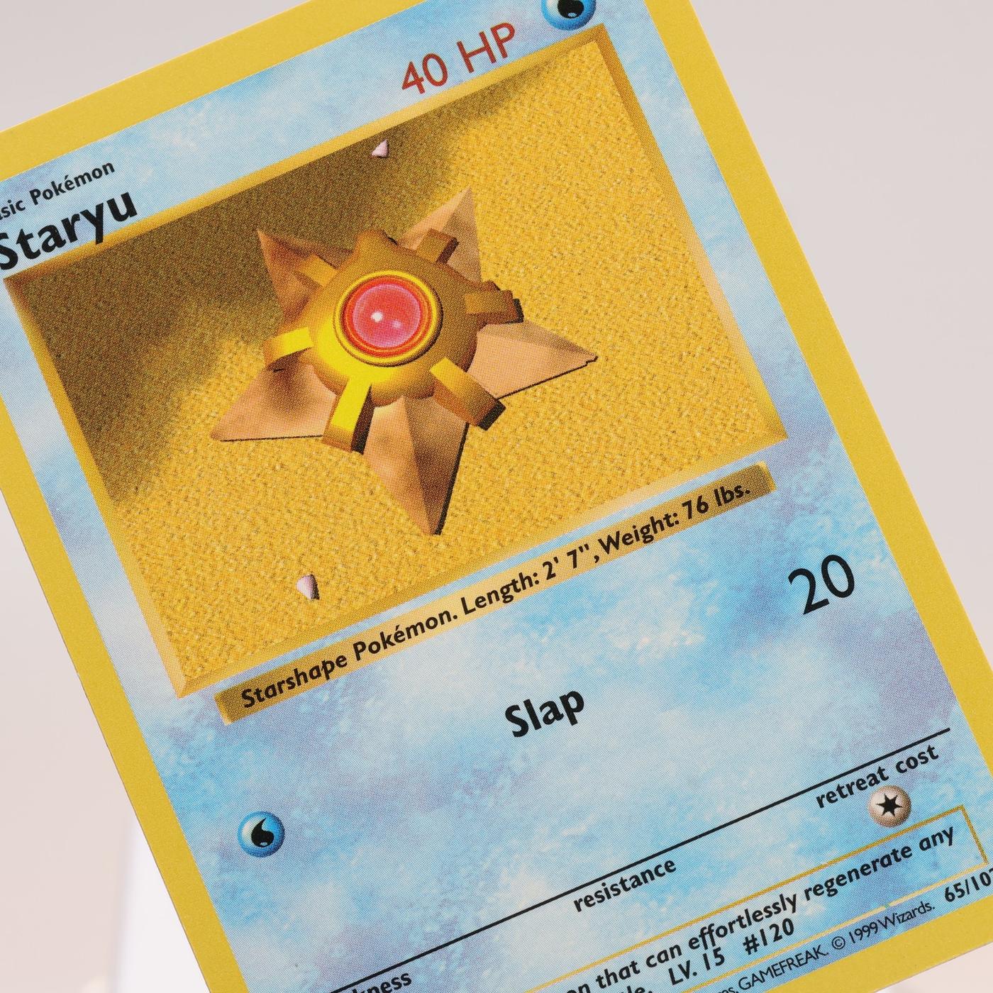 Pokemon TCG Staryu 65102 Base Set Common Shadowless WOTC 1999 EXCNM 168144948259