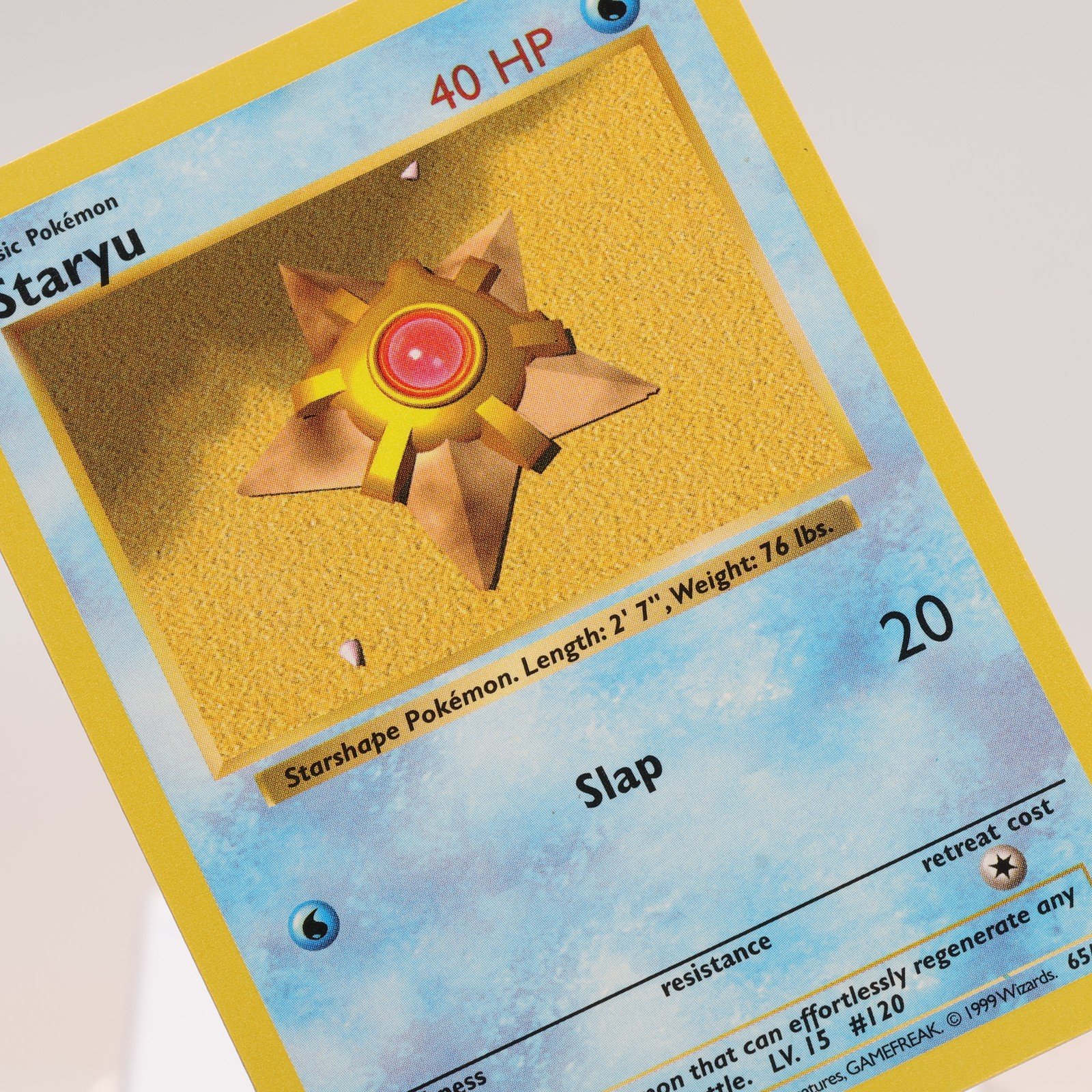 Pokemon TCG – Staryu 65/102 Base Set Common Shadowless WOTC 1999 – EXC/NM