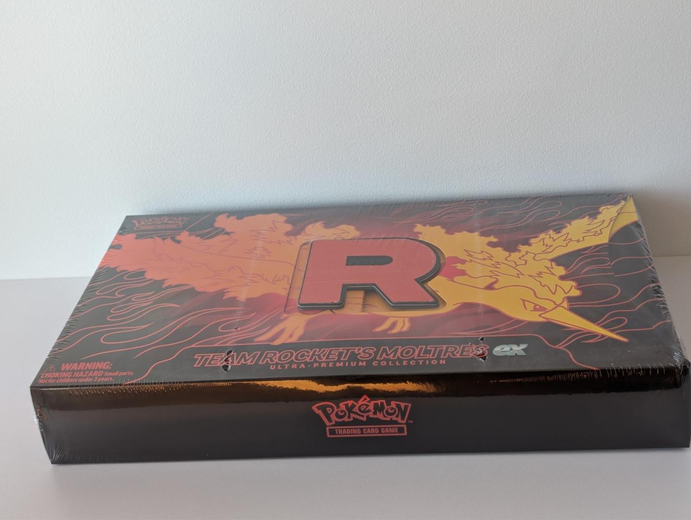 Pokemon TCG Team Rockets Moltres Ex Ultra Premium Collection Box UPC SEALED 168351596339 7